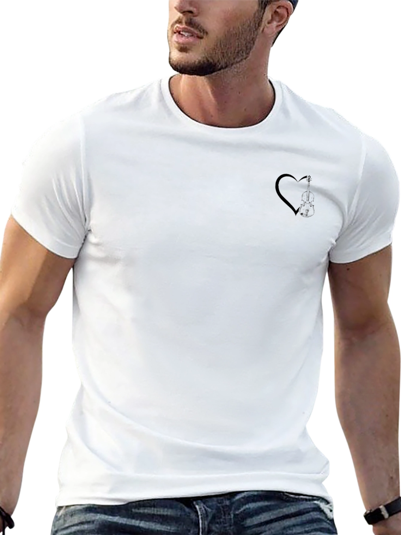 Black Heart Graphic Tee - Modern Casual Style