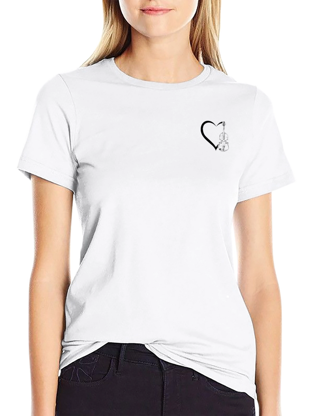 Black Heart Graphic Tee - Modern Casual Style