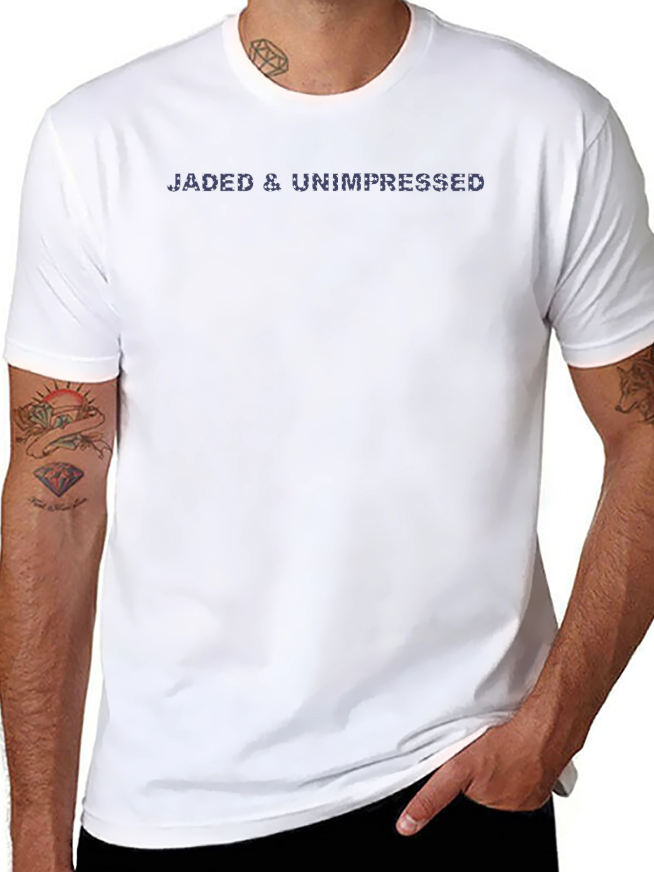 Jaded & Unimpressed Graphic Tee - Black