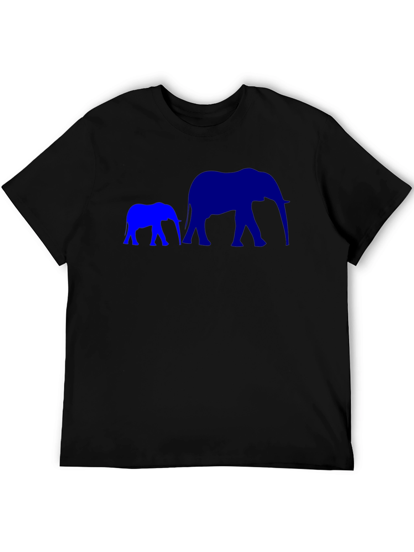 Elephant Family Black T-Shirt