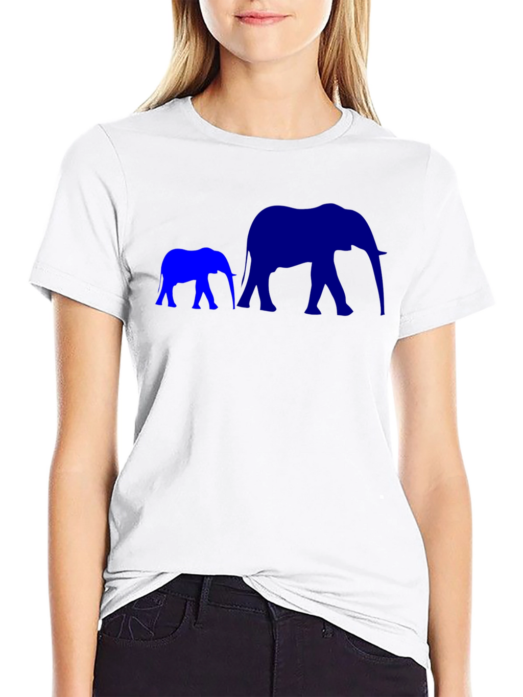Elephant Family Black T-Shirt