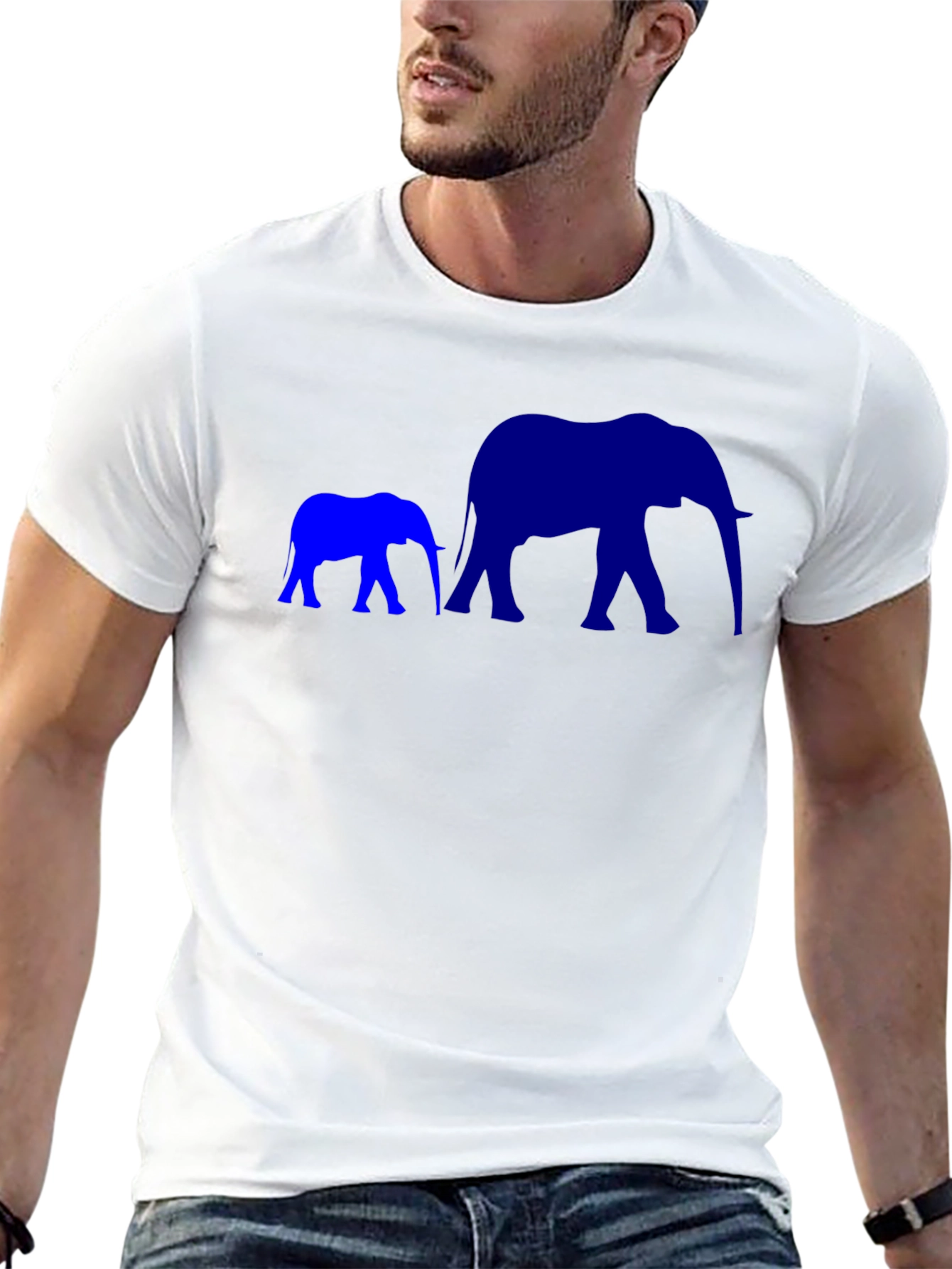Elephant Family Black T-Shirt