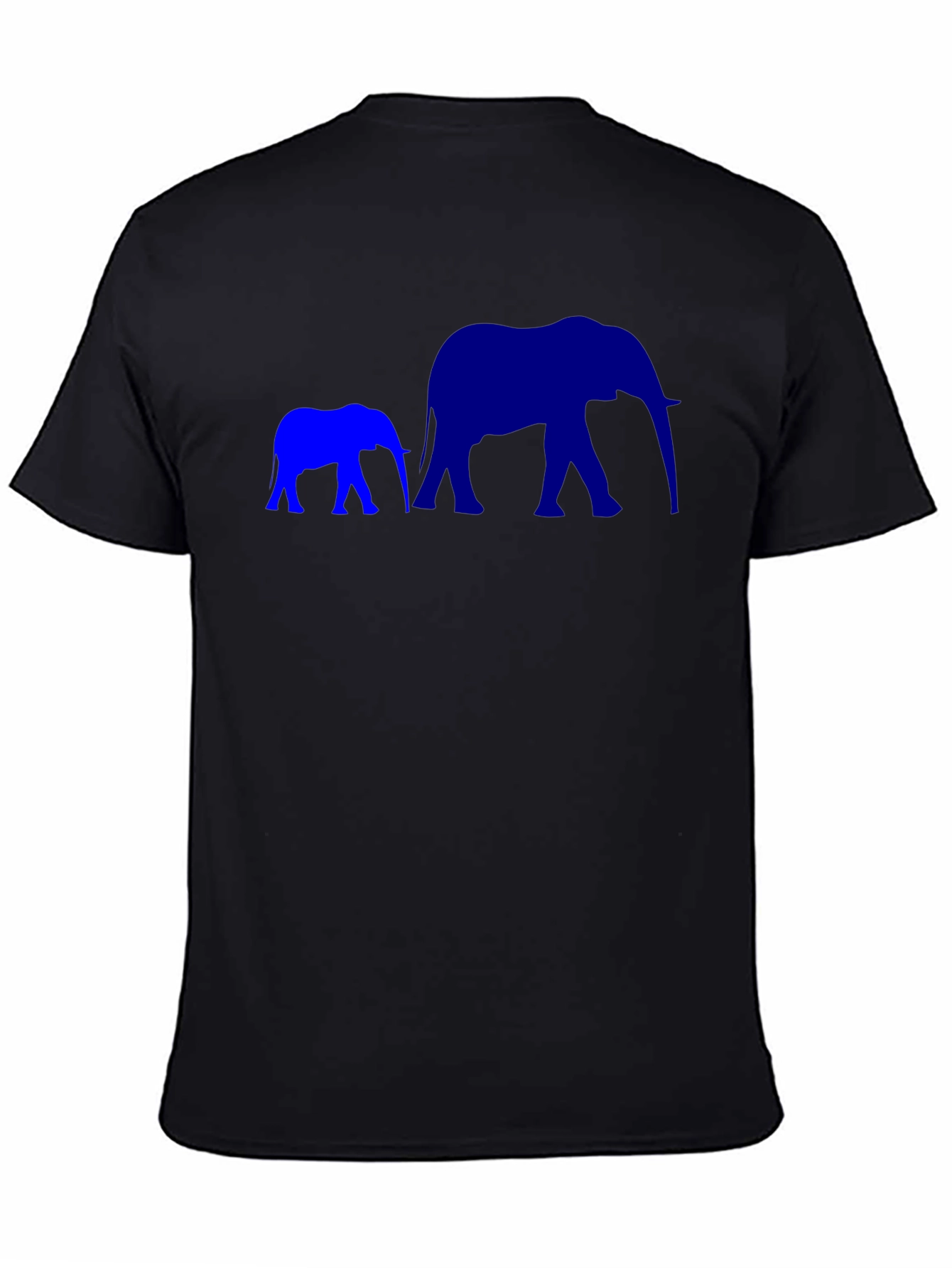 Elephant Family Black T-Shirt