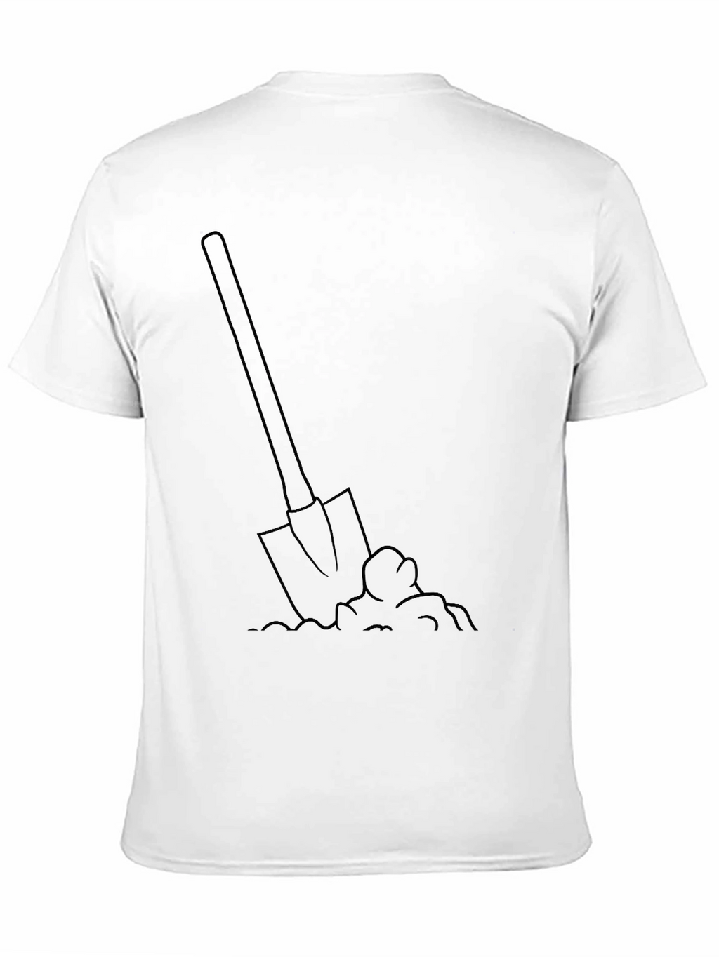 Shovel Graphic T-Shirt - Black Cotton Tee