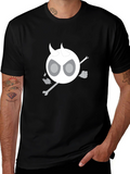 Devil Skeleton T-Shirt - Black Cotton Blend