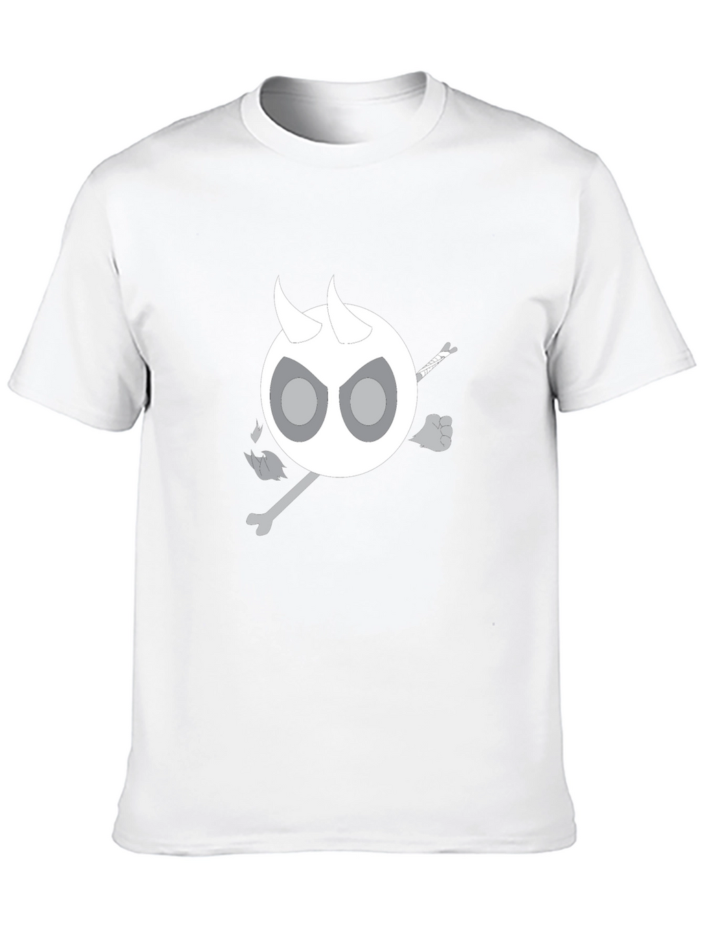 Devil Skeleton T-Shirt - Black Cotton Blend