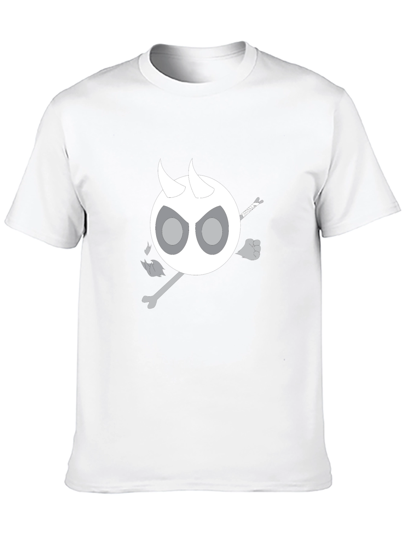 Devil Skeleton T-Shirt - Black Cotton Blend