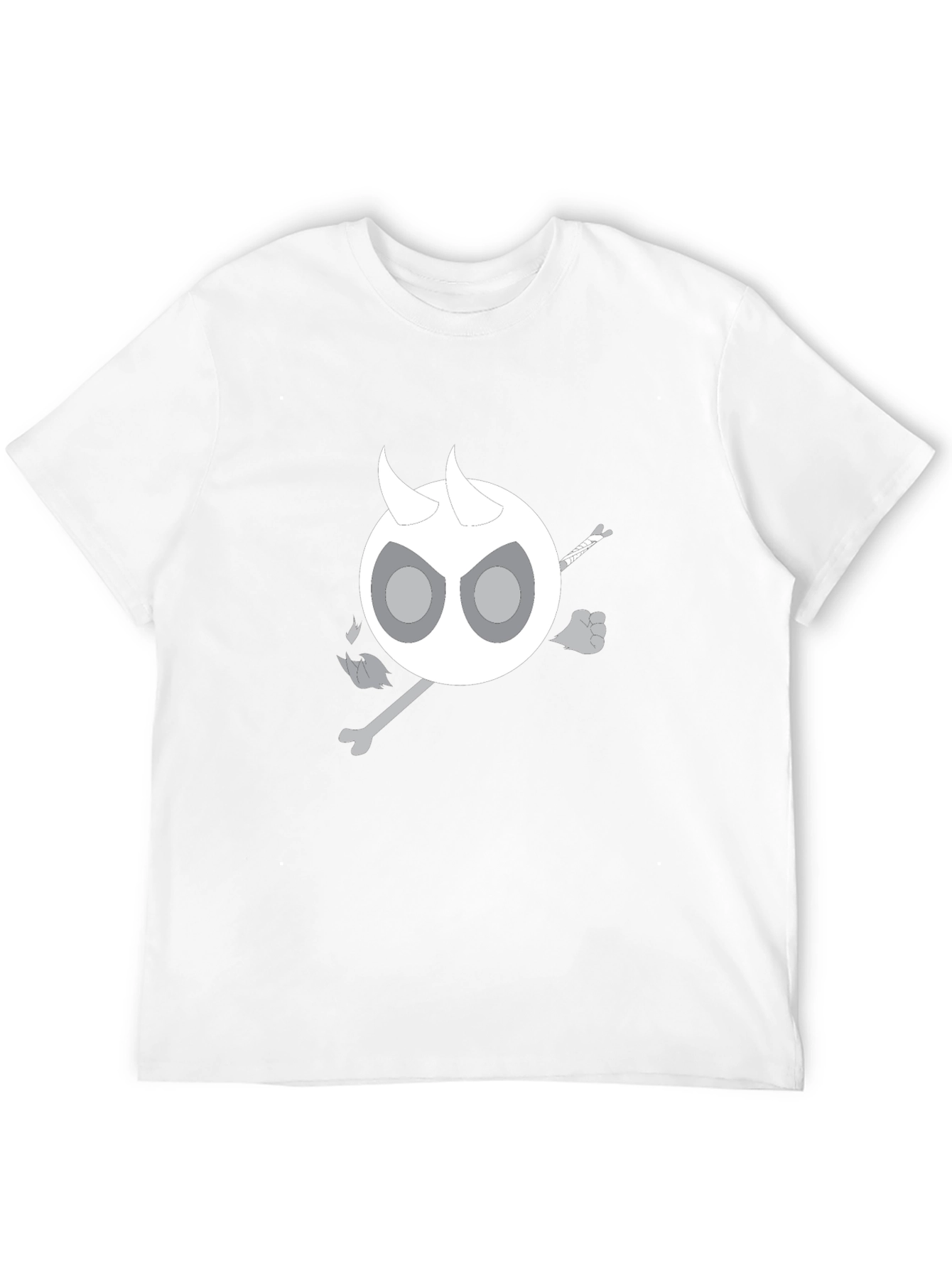 Devil Skeleton T-Shirt - Black Cotton Blend