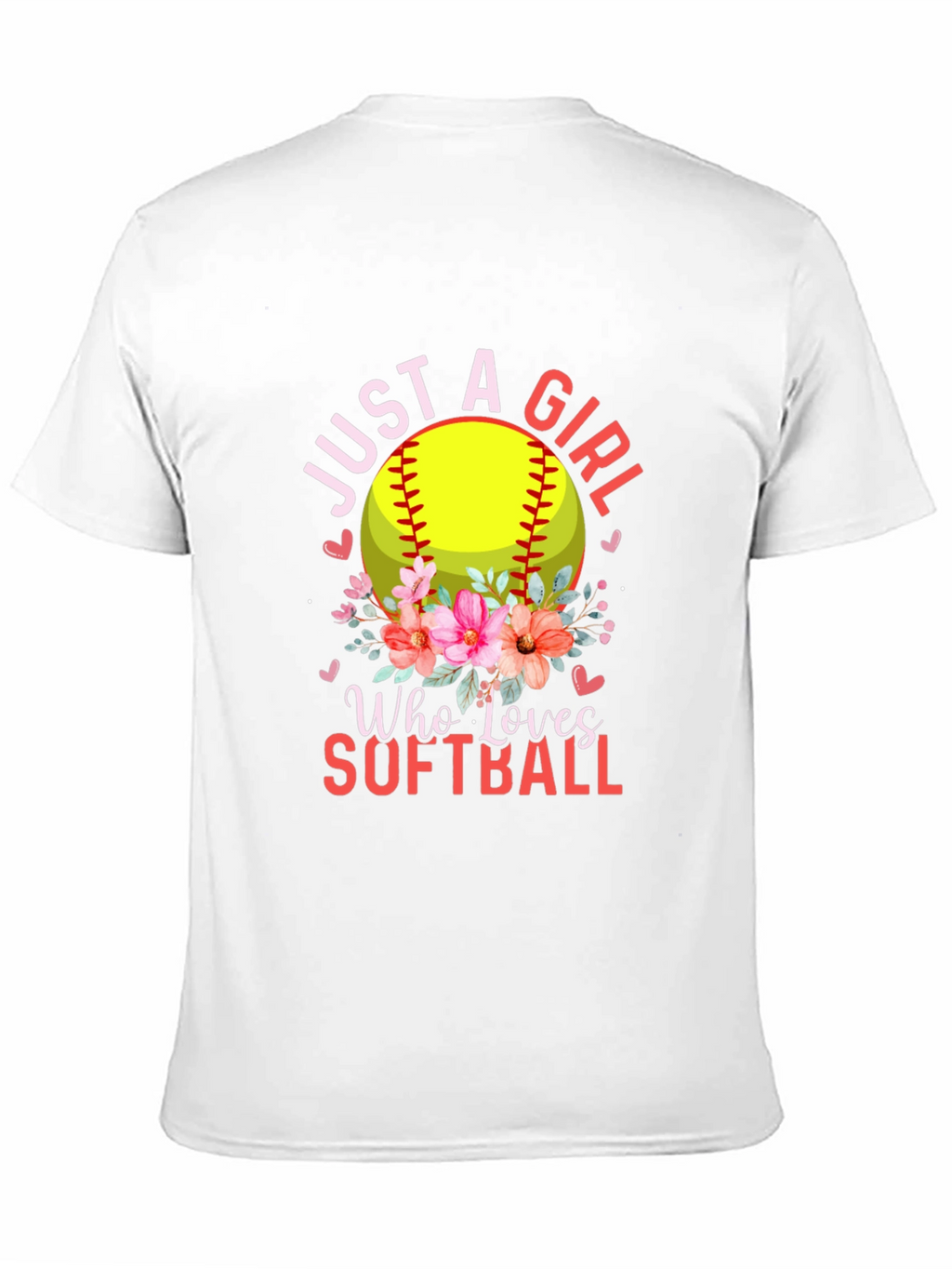 Just a Girl Who Loves Softball T-Shirt