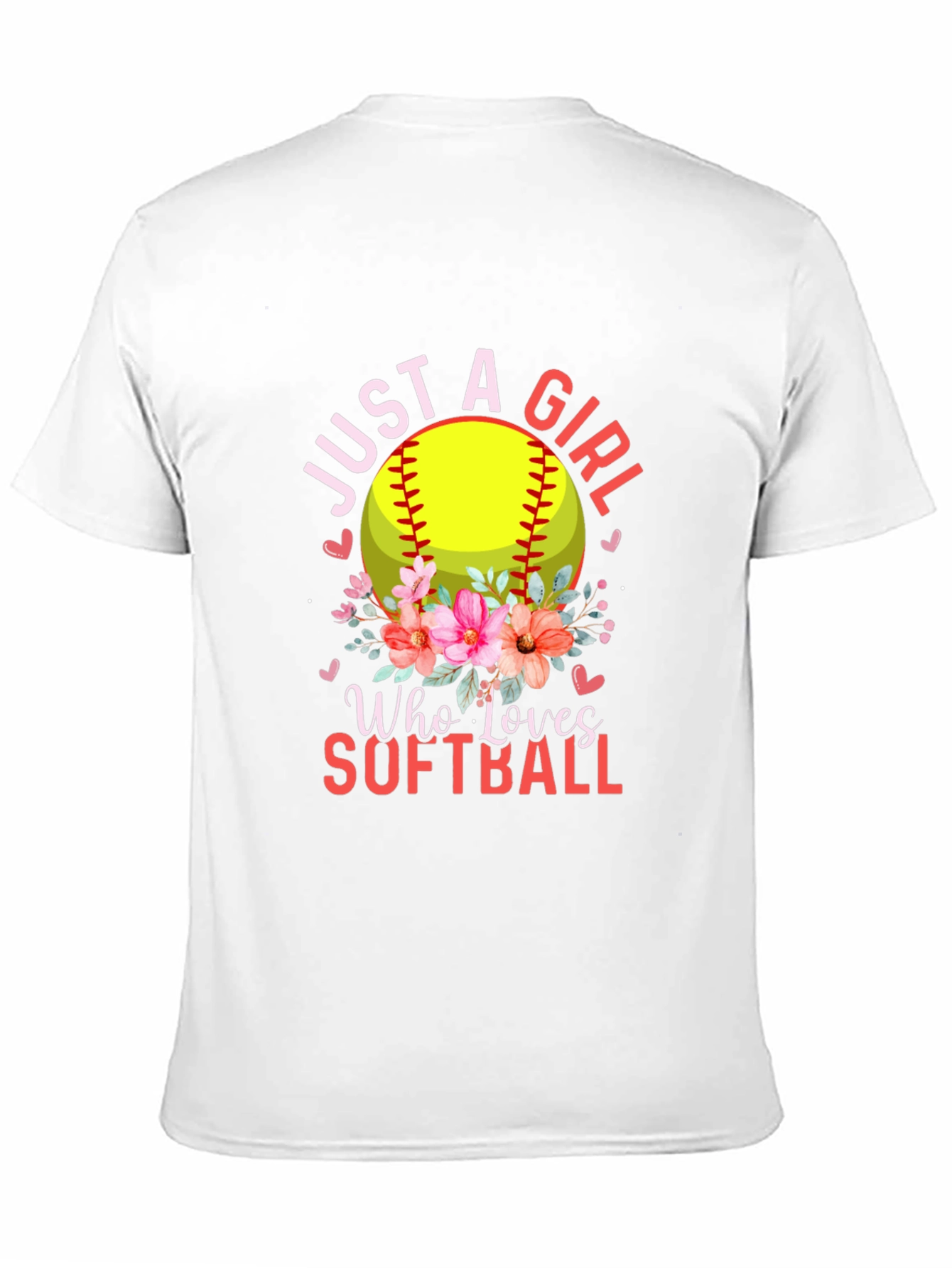 Just a Girl Who Loves Softball T-Shirt