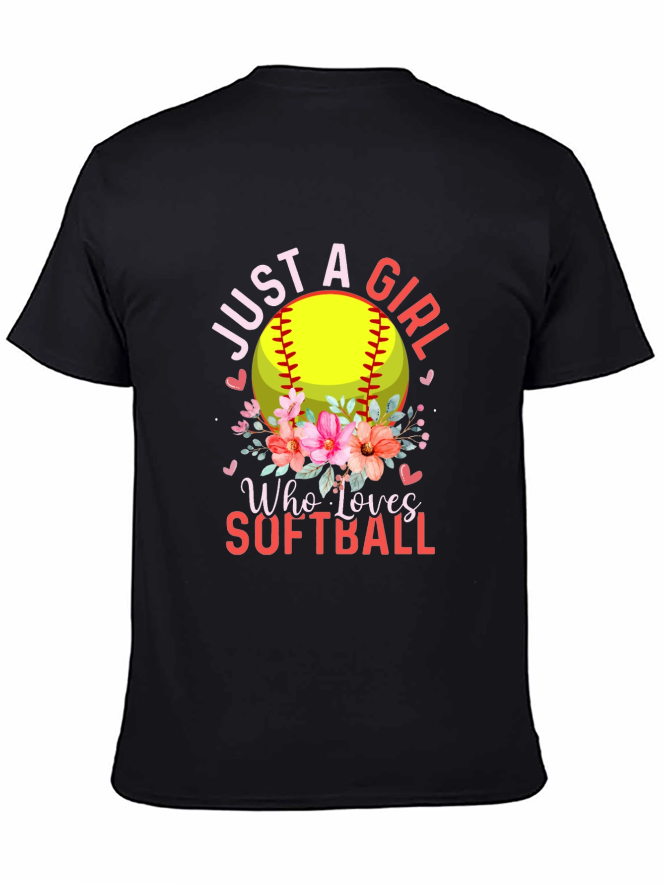 Just a Girl Who Loves Softball T-Shirt