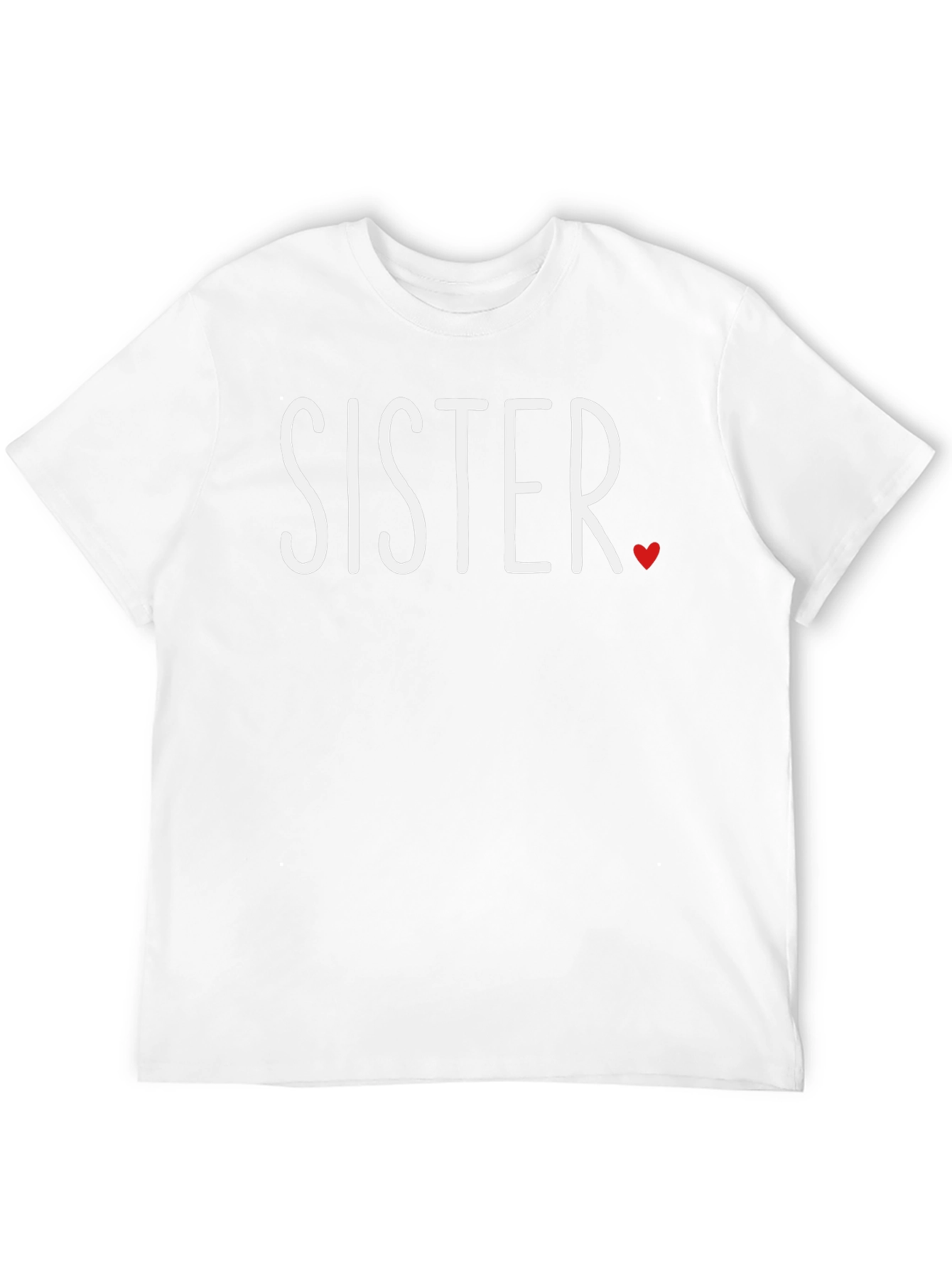 Sister Love T-Shirt - Black Crew Neck Tee