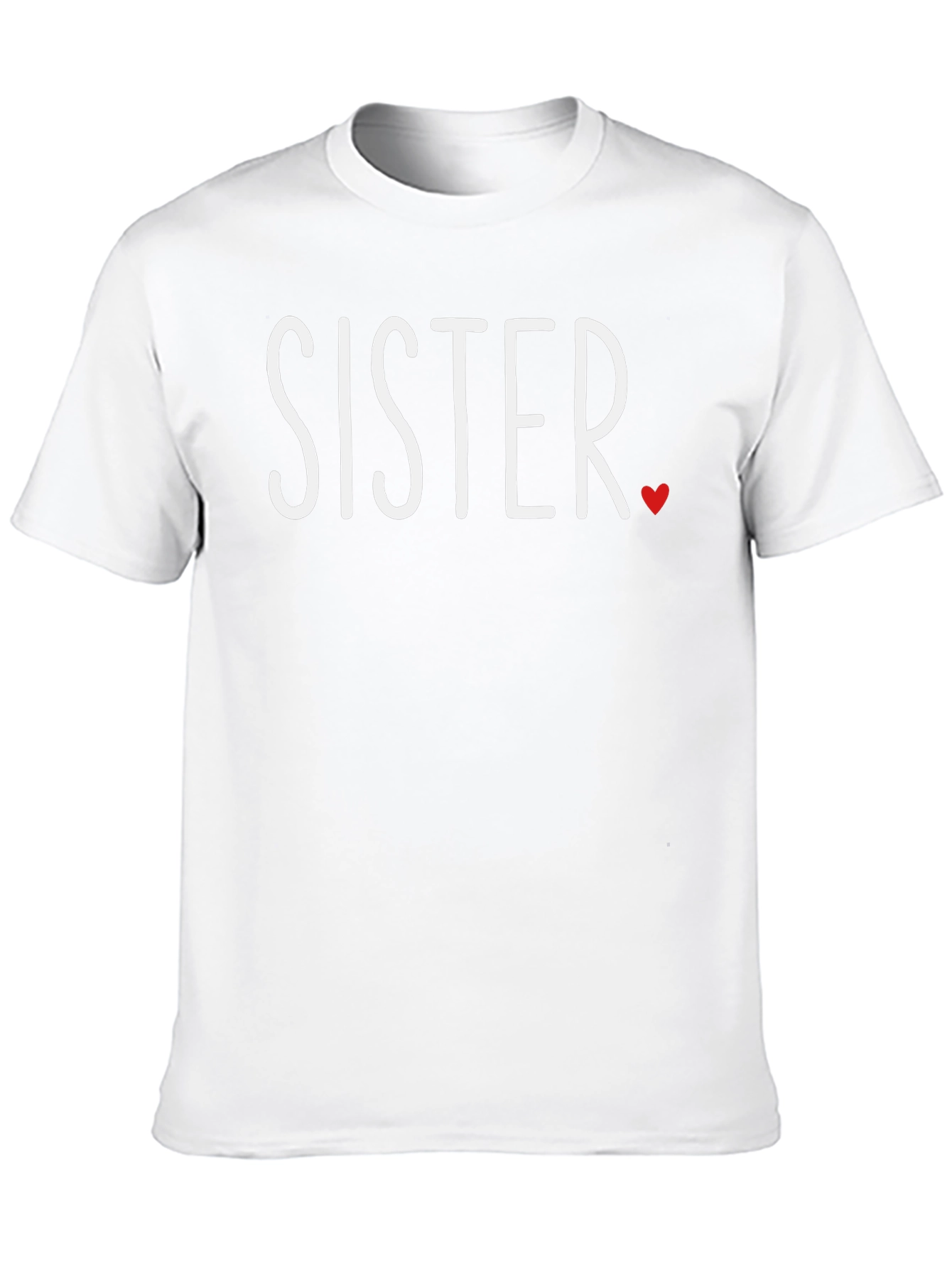 Sister Love T-Shirt - Black Crew Neck Tee
