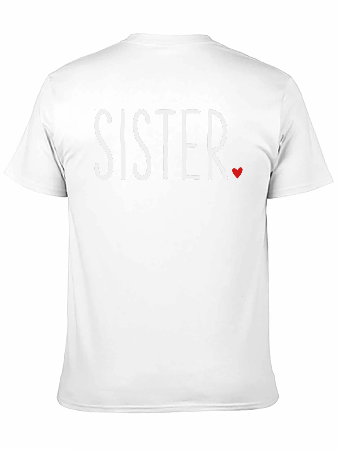 Sister Love T-Shirt - Black Crew Neck Tee