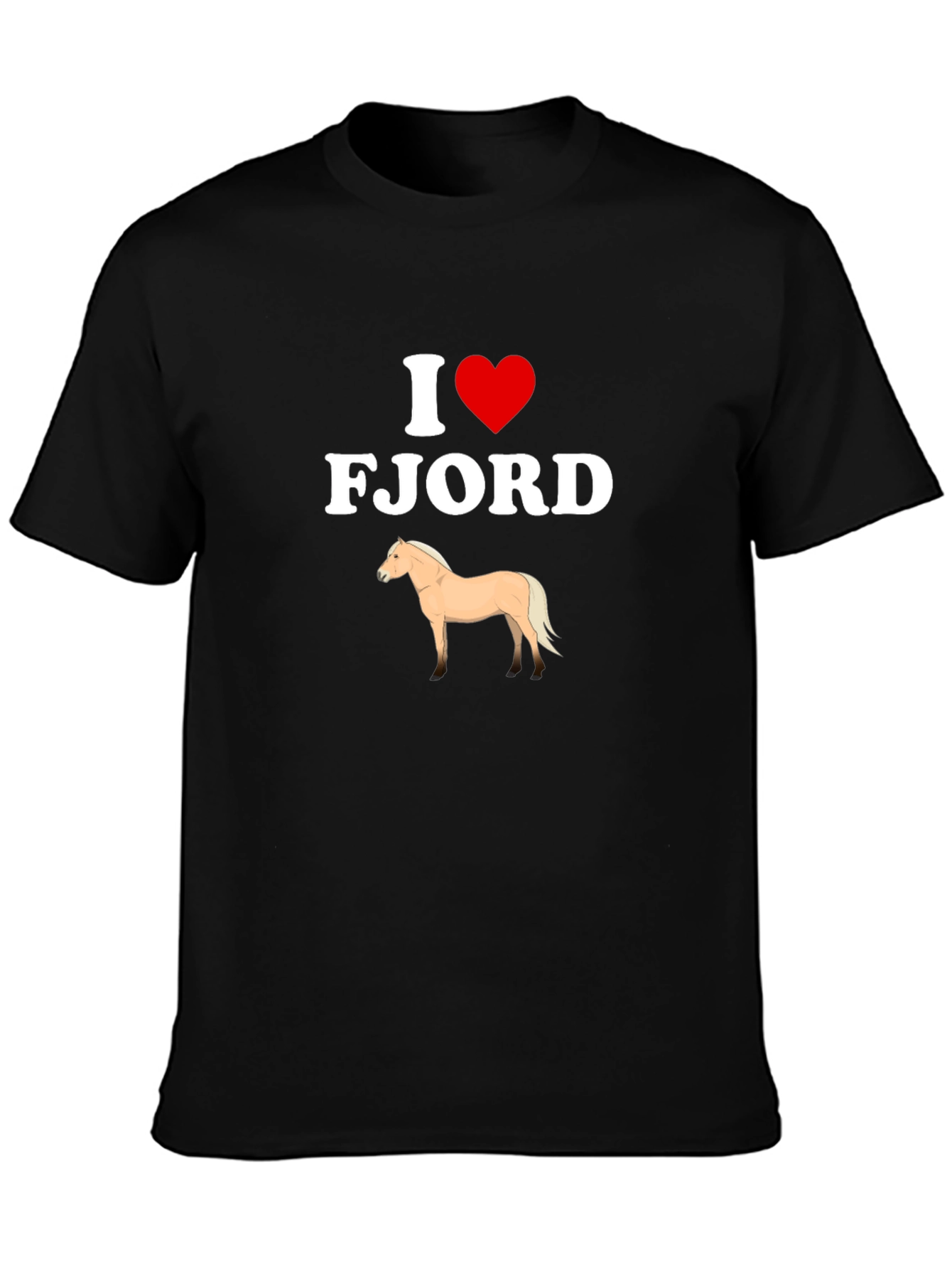 I Heart Fjord Horse Graphic T-Shirt