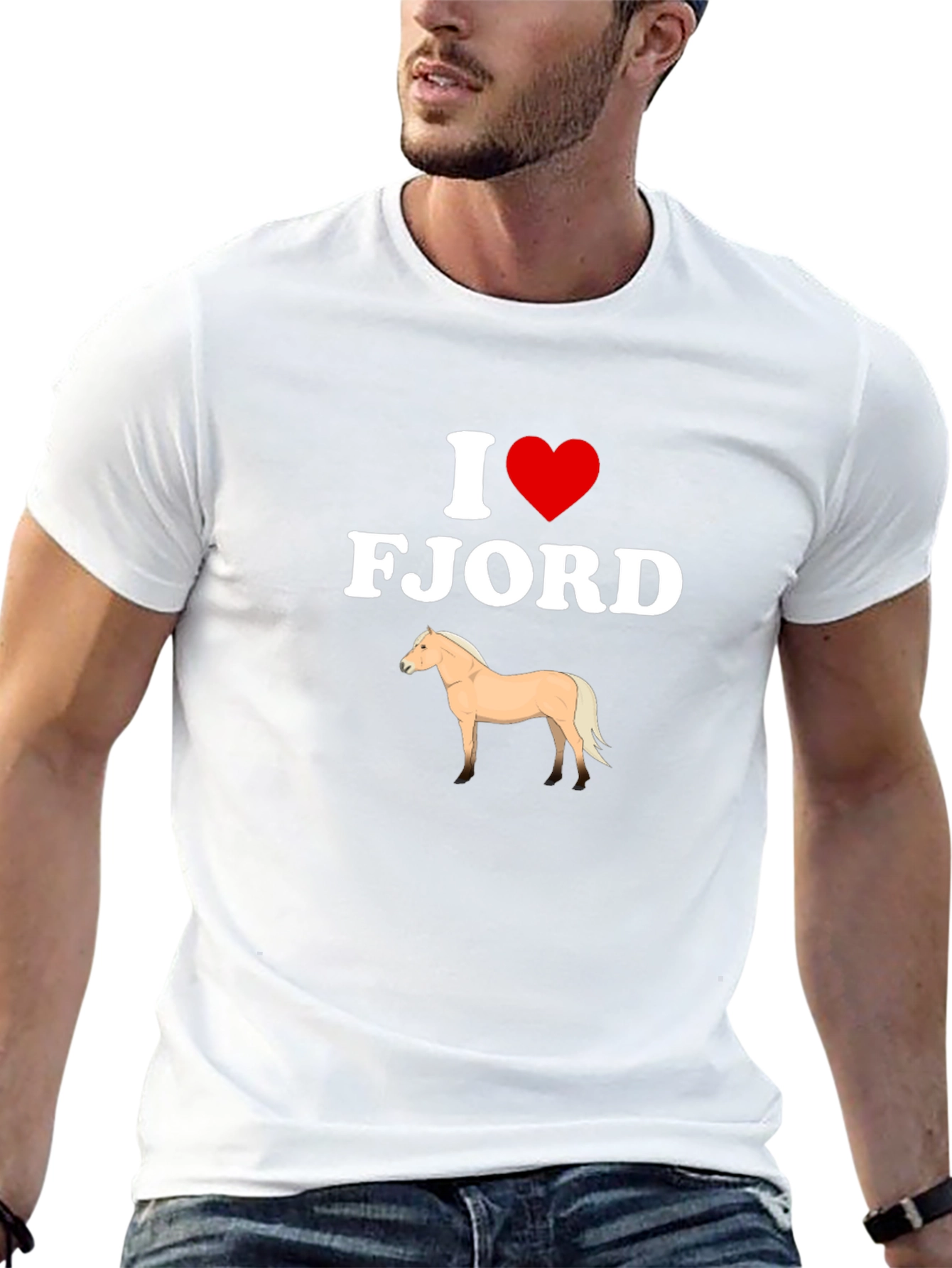 I Heart Fjord Horse Graphic T-Shirt