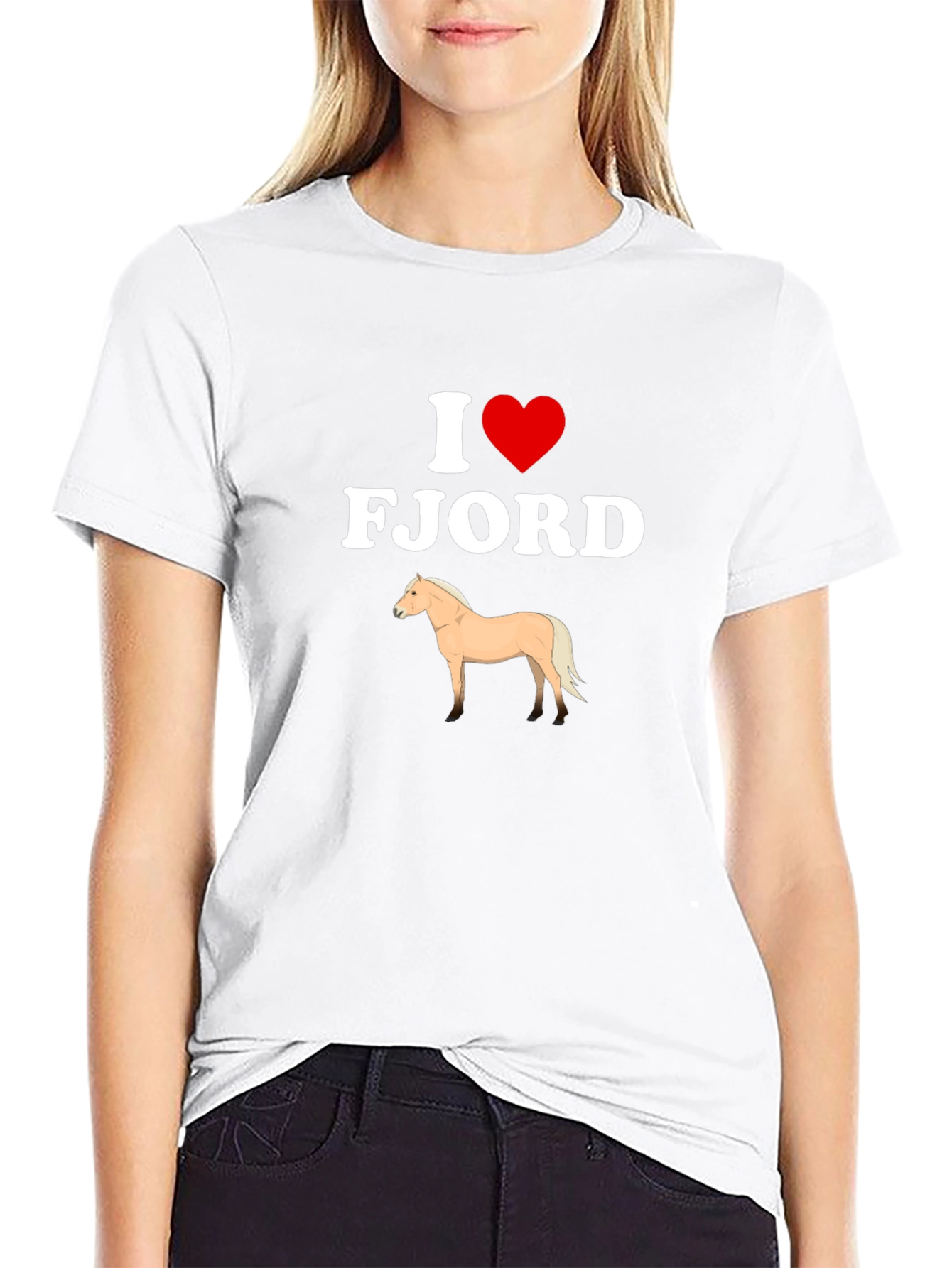 I Heart Fjord Horse Graphic T-Shirt