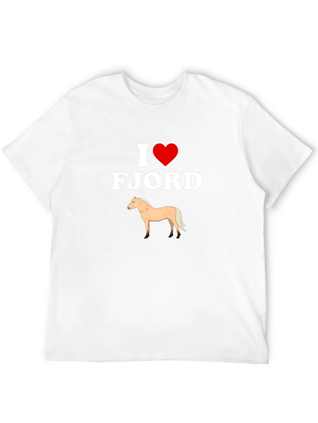 I Heart Fjord Horse Graphic T-Shirt