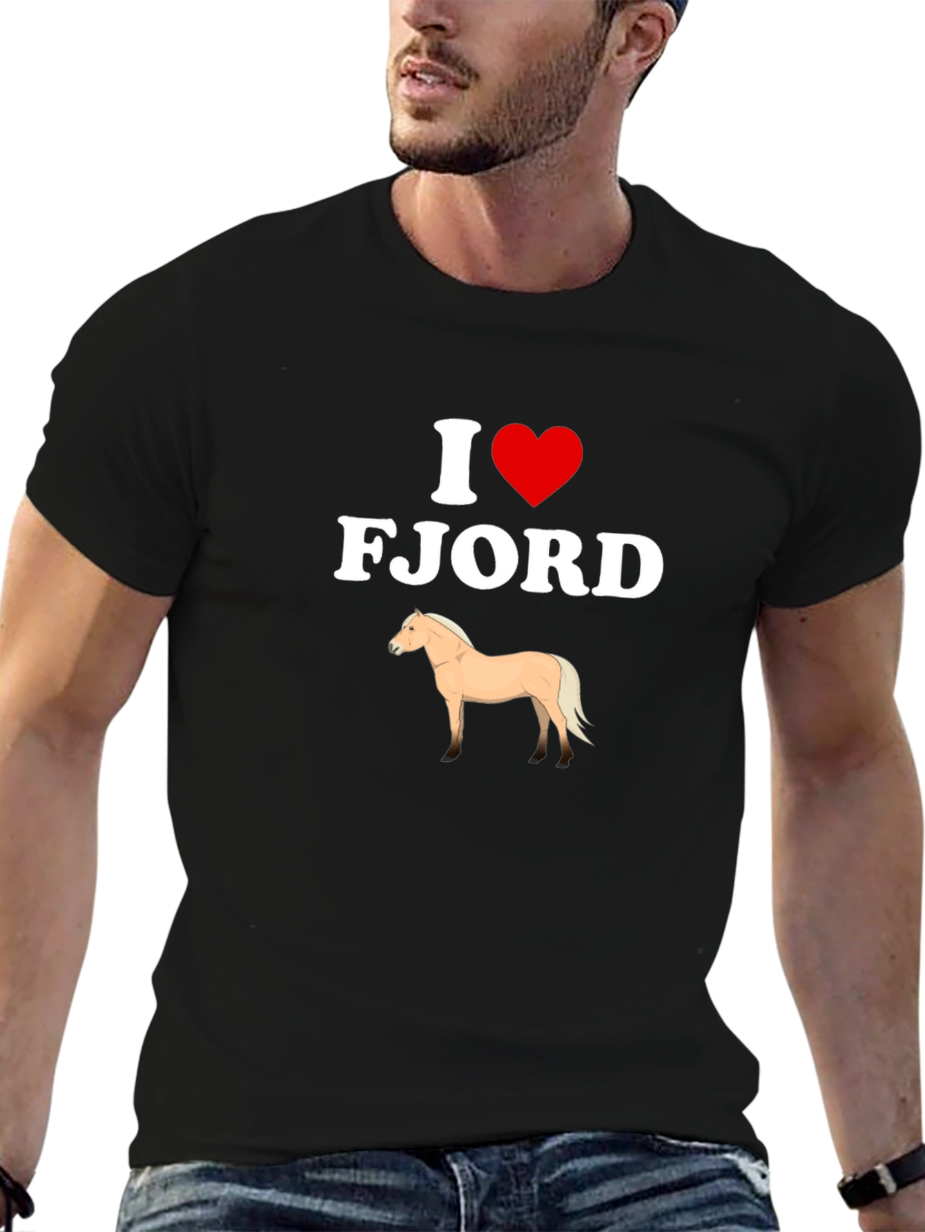 I Heart Fjord Horse Graphic T-Shirt