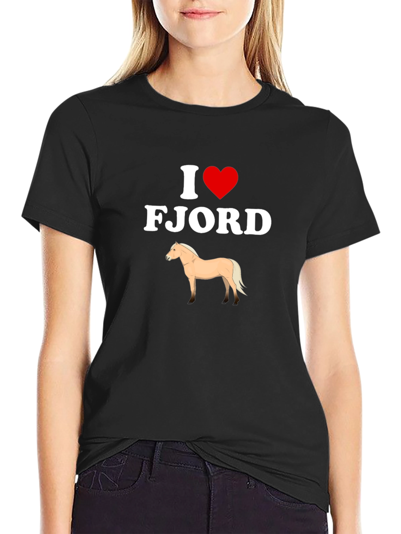 I Heart Fjord Horse Graphic T-Shirt