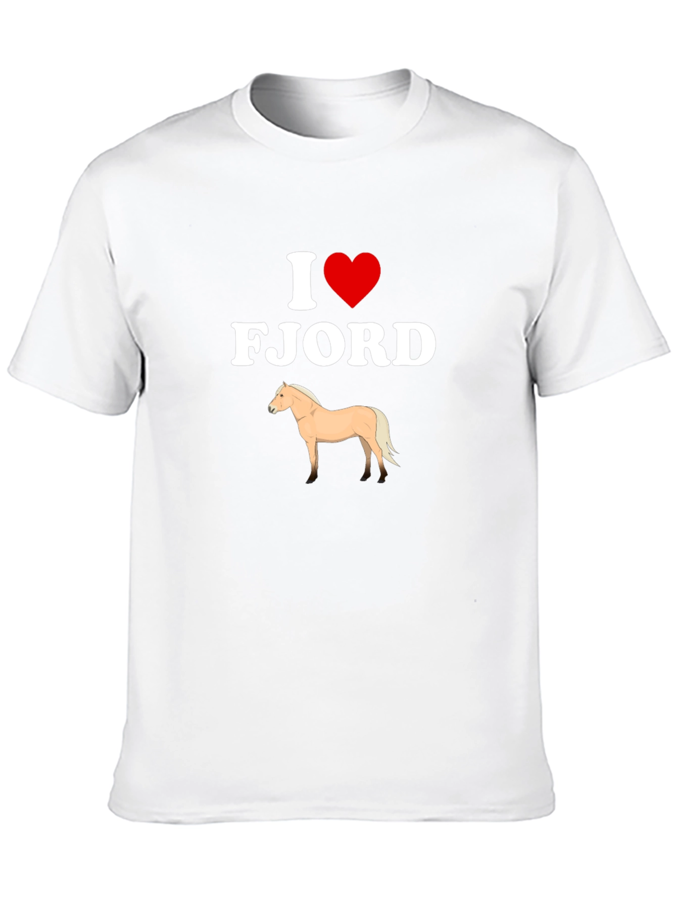 I Heart Fjord Horse Graphic T-Shirt