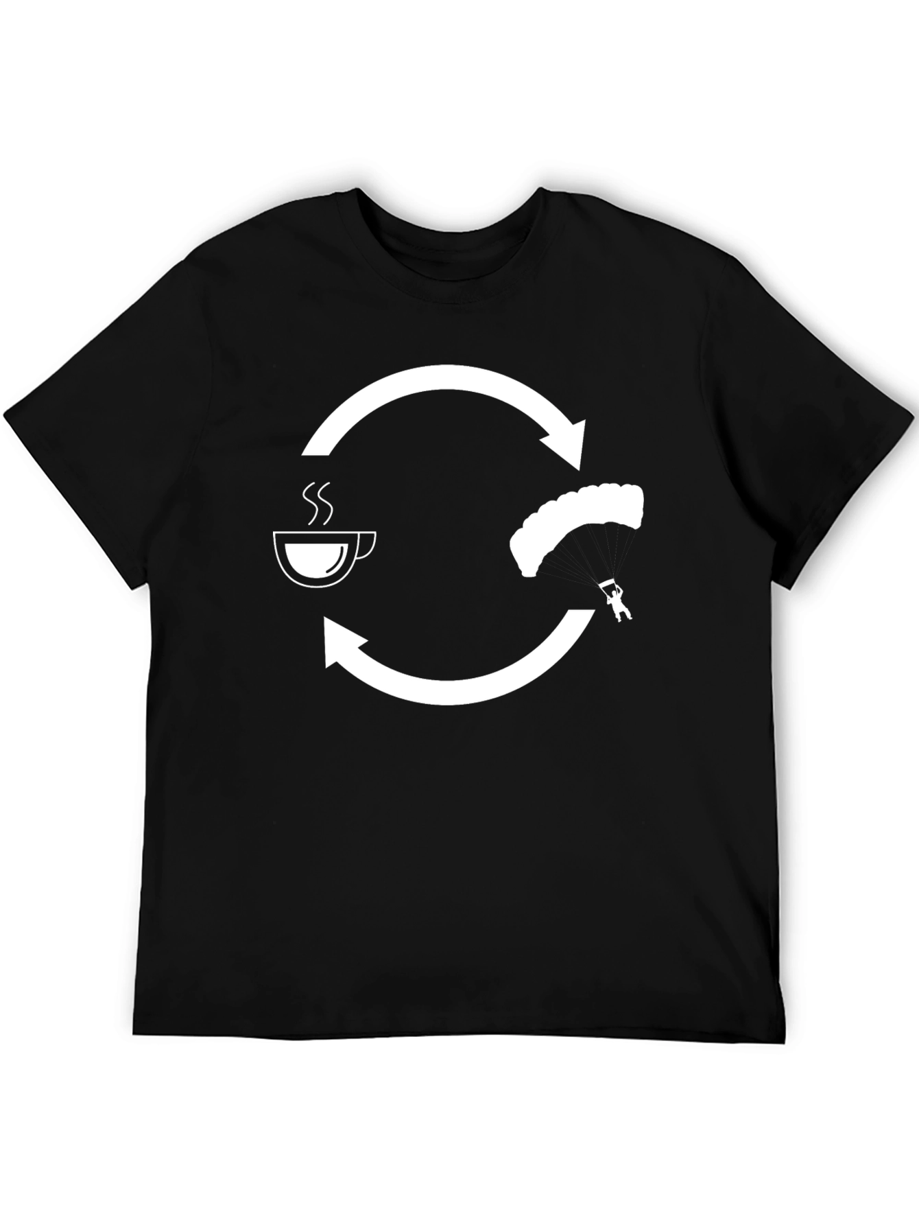 Coffee & Skydiving T-Shirt | Perfect Gift for Adrenaline Junkies