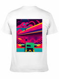 Vaporwave Train Graphic Tee