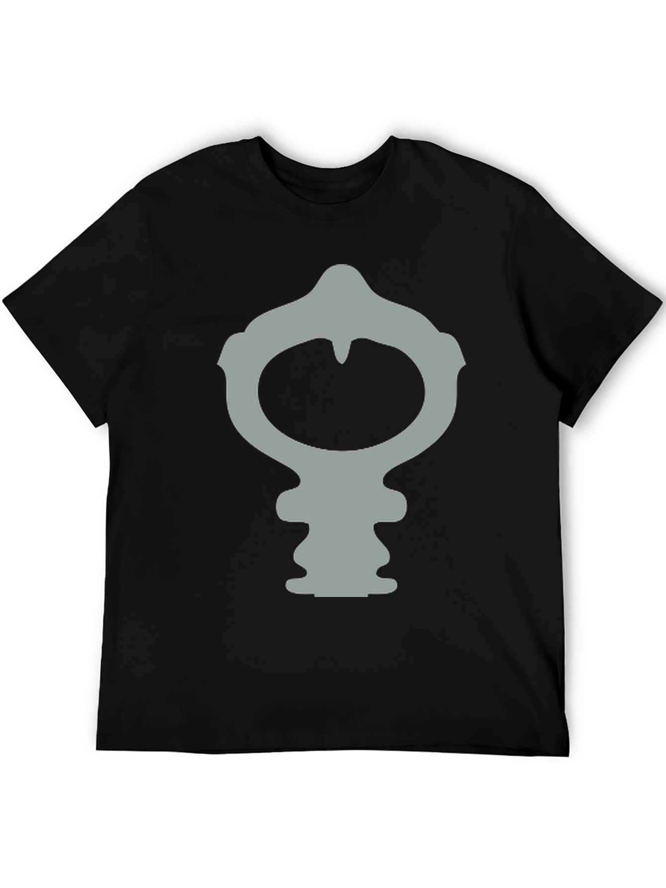 Modern Gray Symbol Black Tee