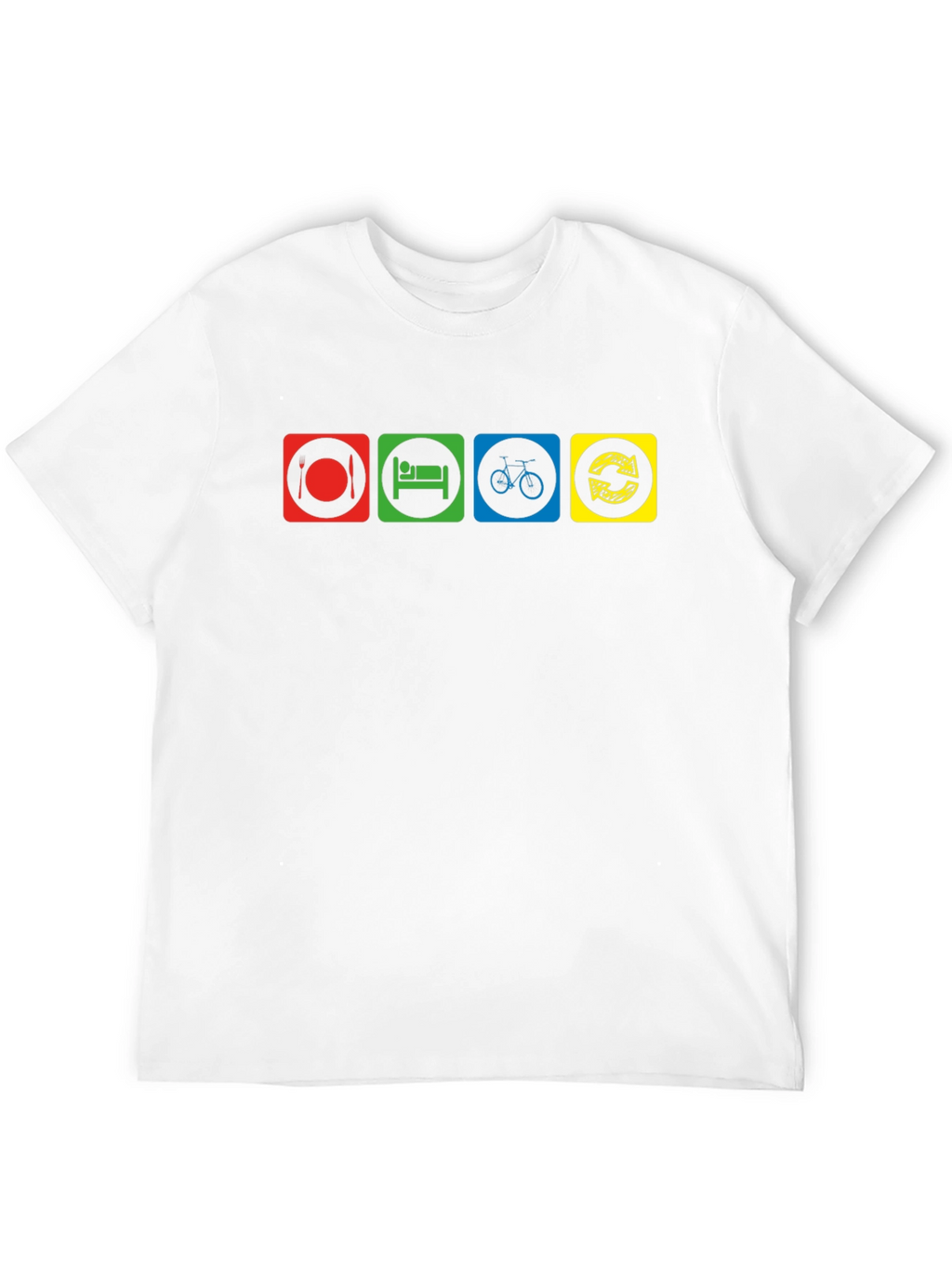 Eat Sleep Bike Repeat Black T-Shirt