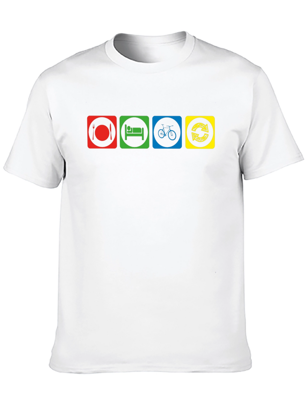 Eat Sleep Bike Repeat Black T-Shirt