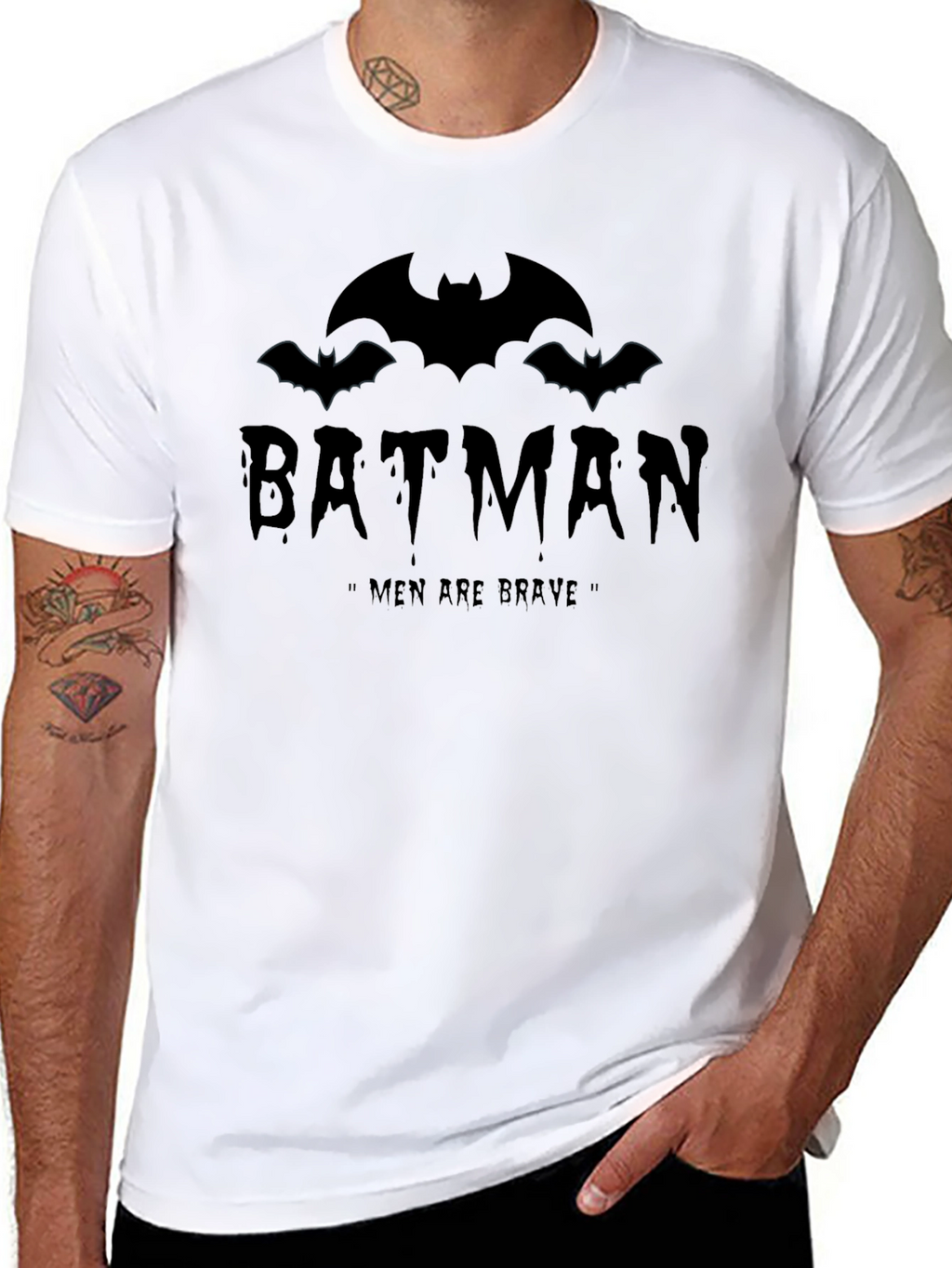 Batman Men Are Brave Graphic T-Shirt