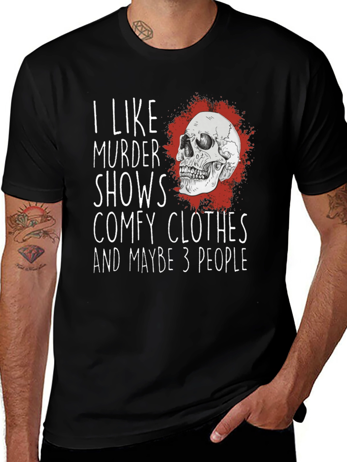 I Like Murder Shows Comfy Clothes T-Shirt