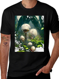 Mushroom Skull Forest Tee