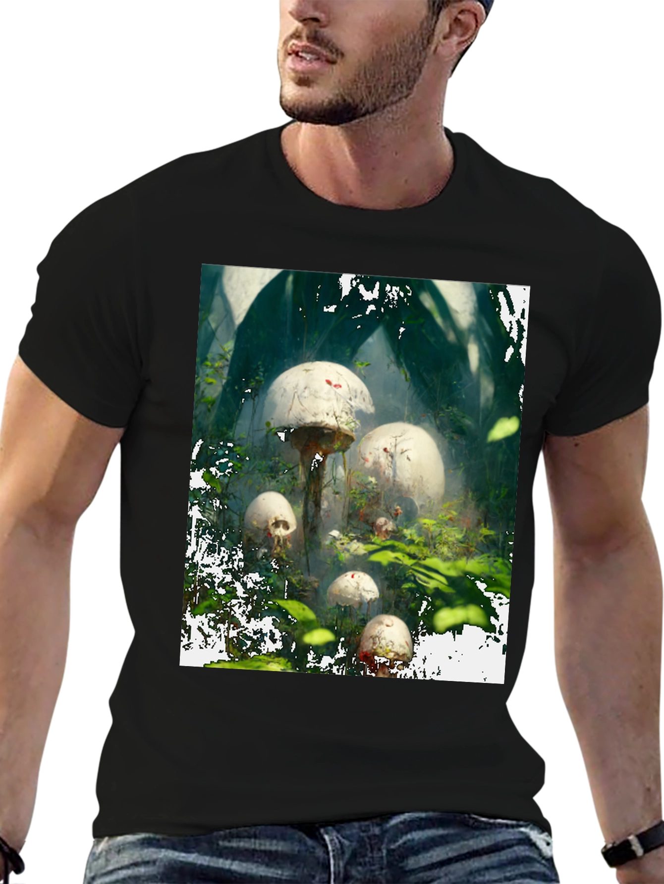 Mushroom Skull Forest Tee