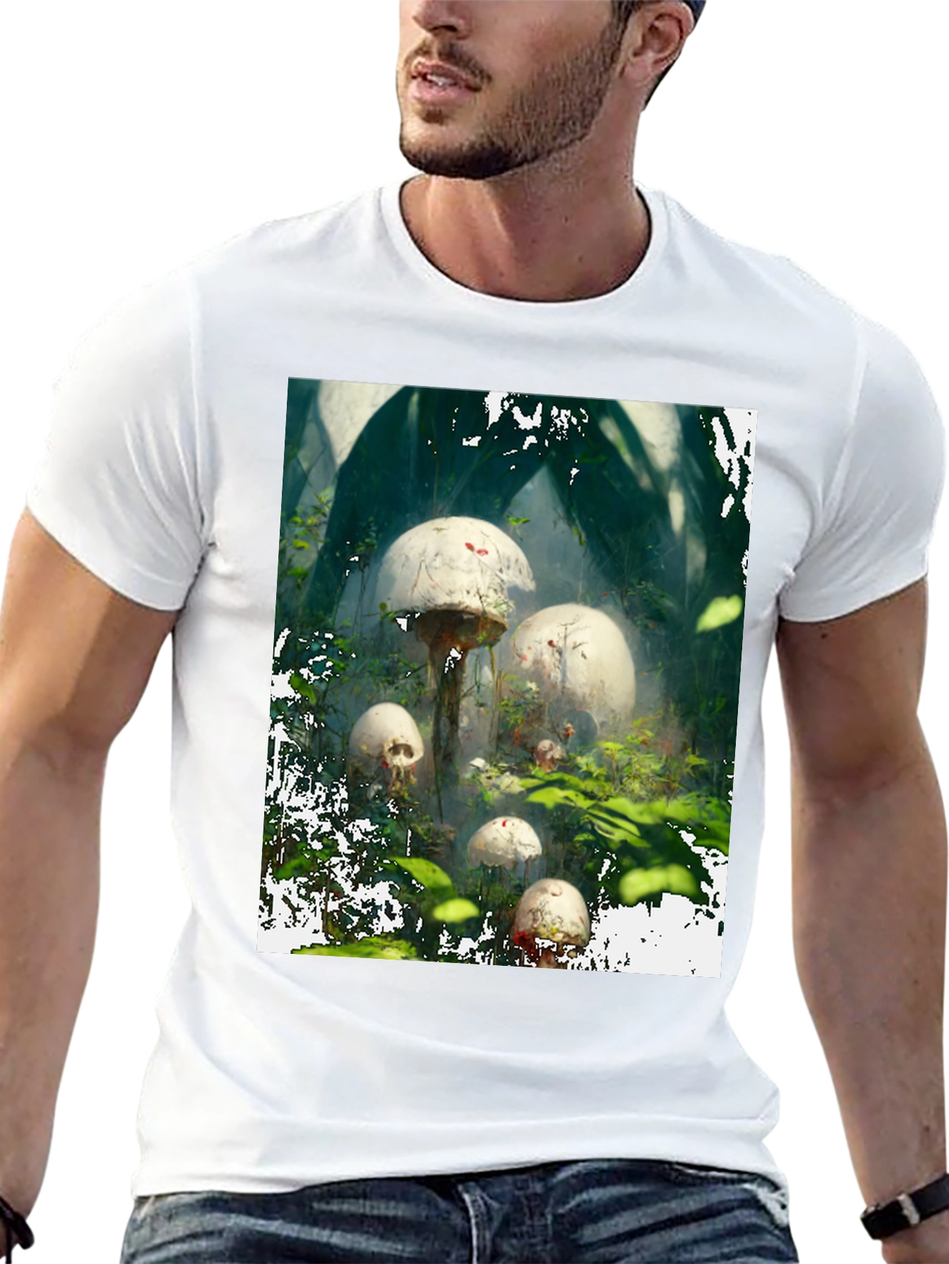 Mushroom Skull Forest Tee