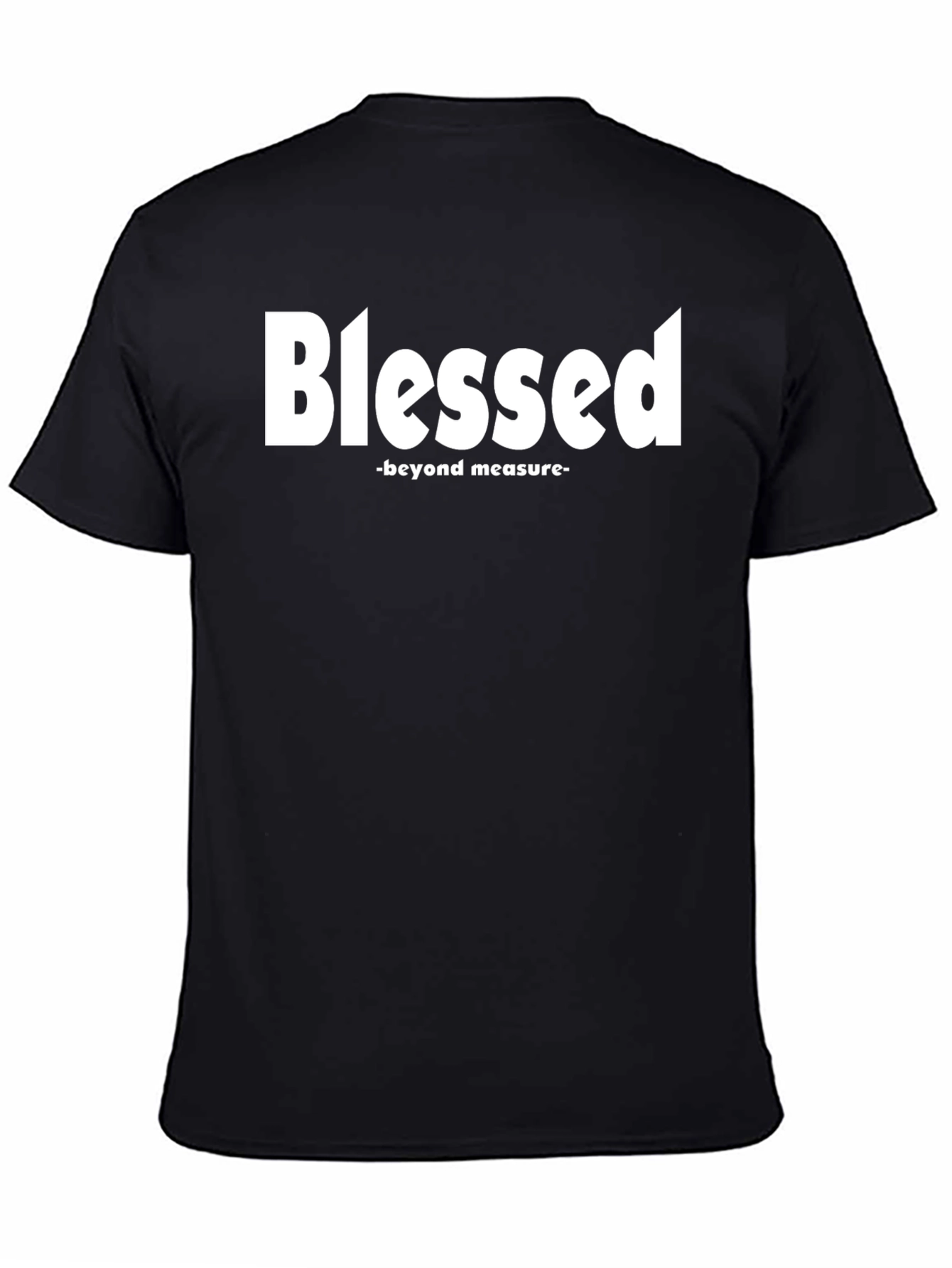 Blessed Beyond Measure Black Graphic T-Shirt