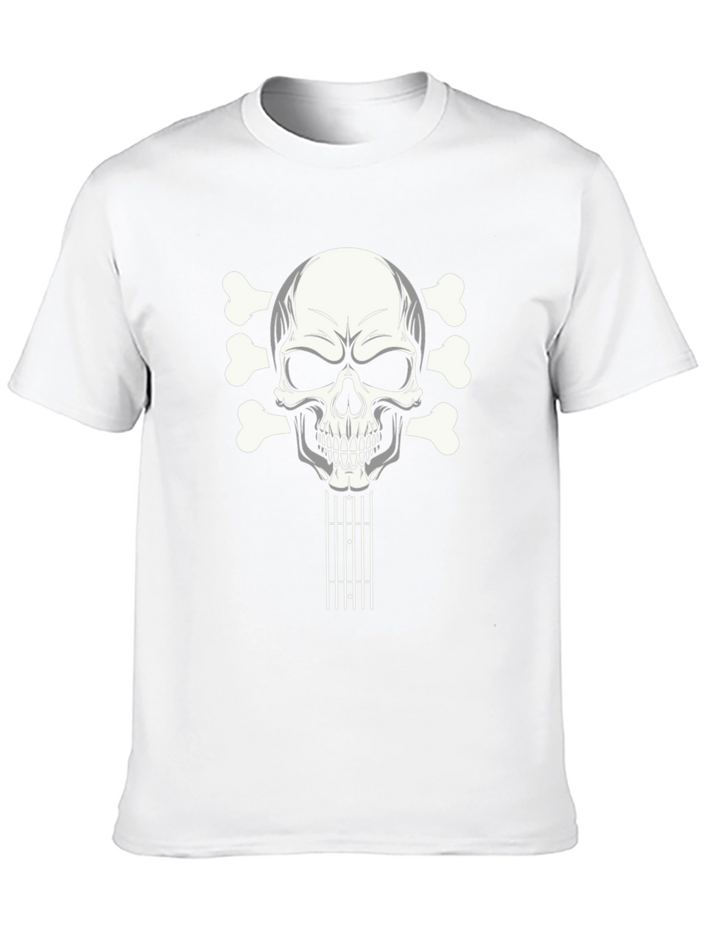 Skull Guitar T-Shirt - Rocker Style Tee