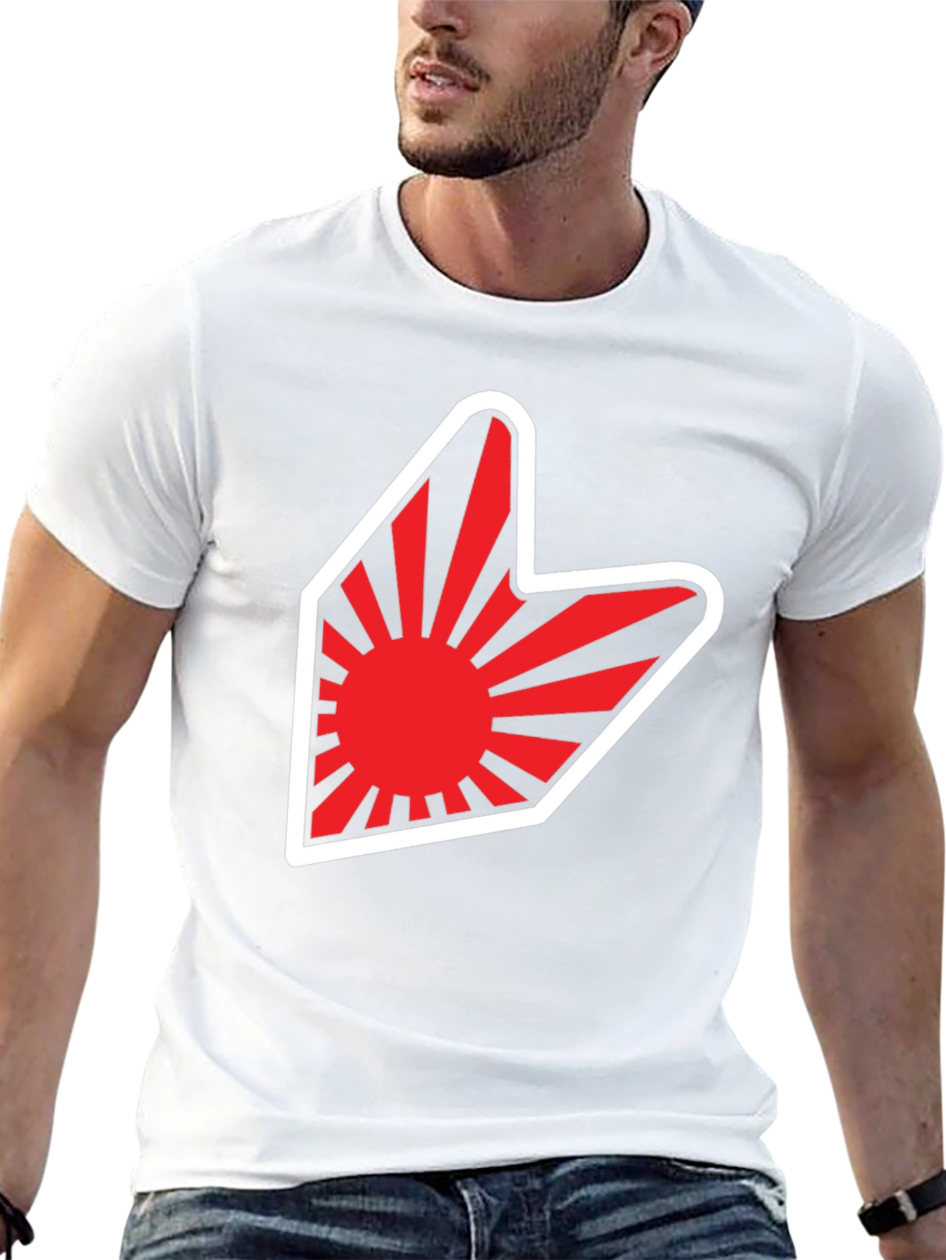 Red Sun Arrow Graphic T-Shirt