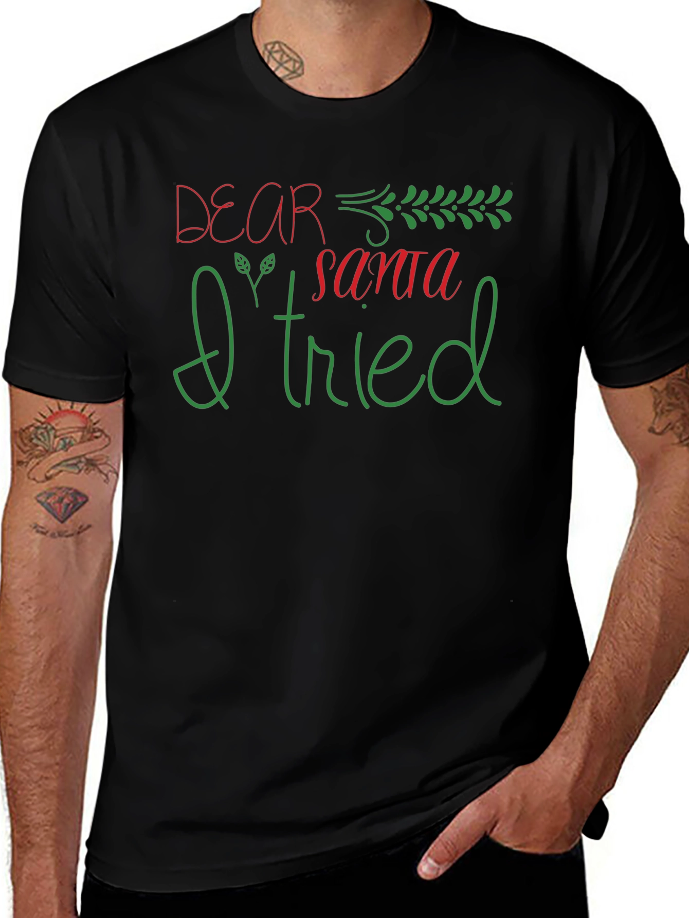 Dear Santa I Tried Graphic Tee