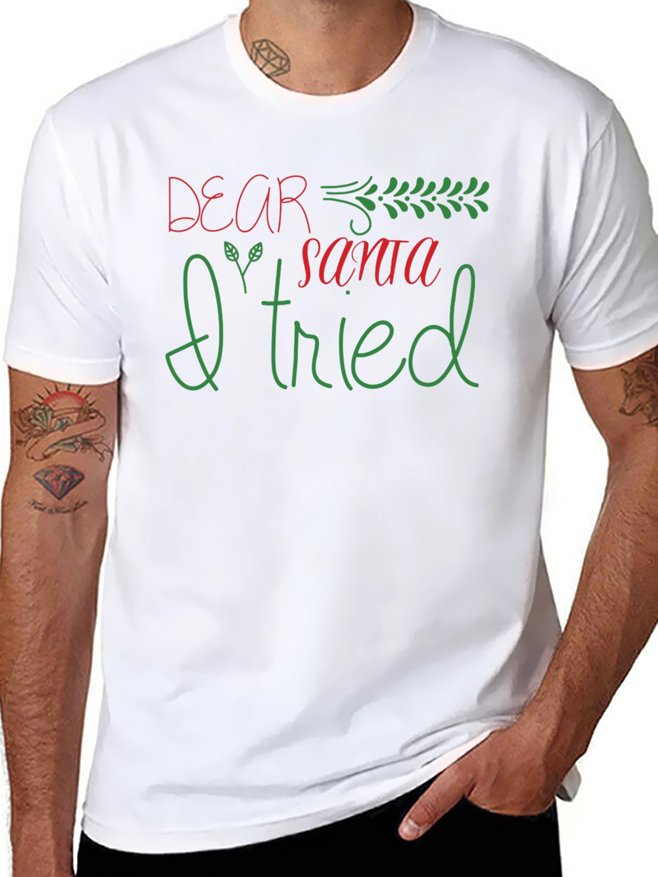 Dear Santa I Tried Graphic Tee