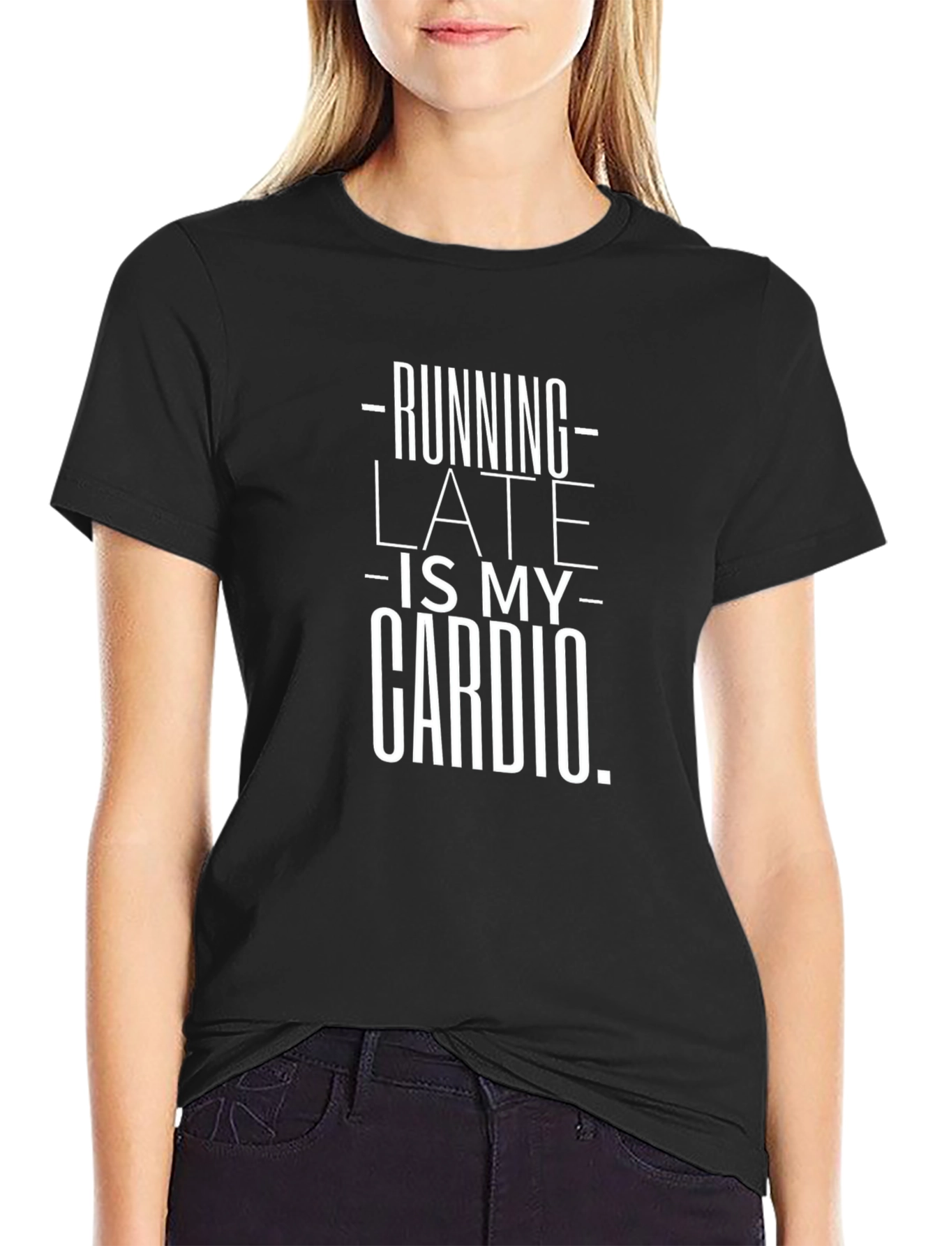 Running Late Cardio T-Shirt | Funny Workout Tee