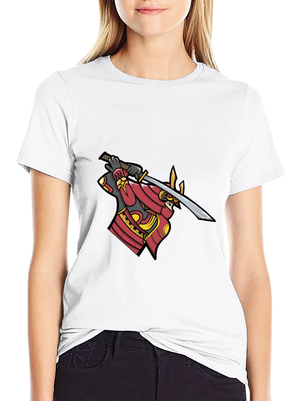 Samurai Warrior Graphic Black T-Shirt