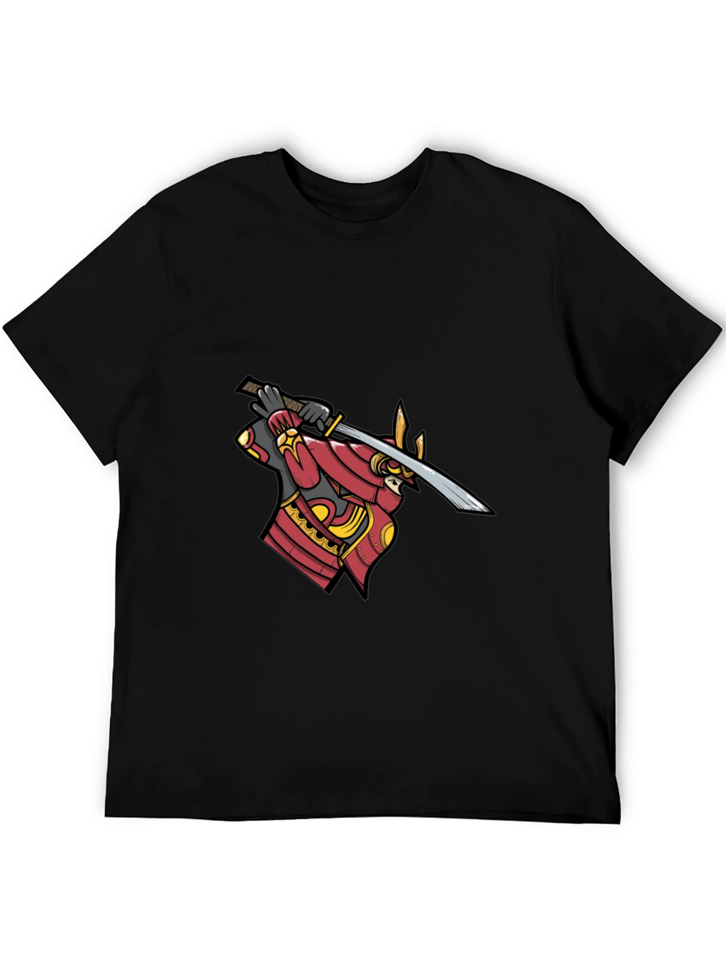 Samurai Warrior Graphic Black T-Shirt