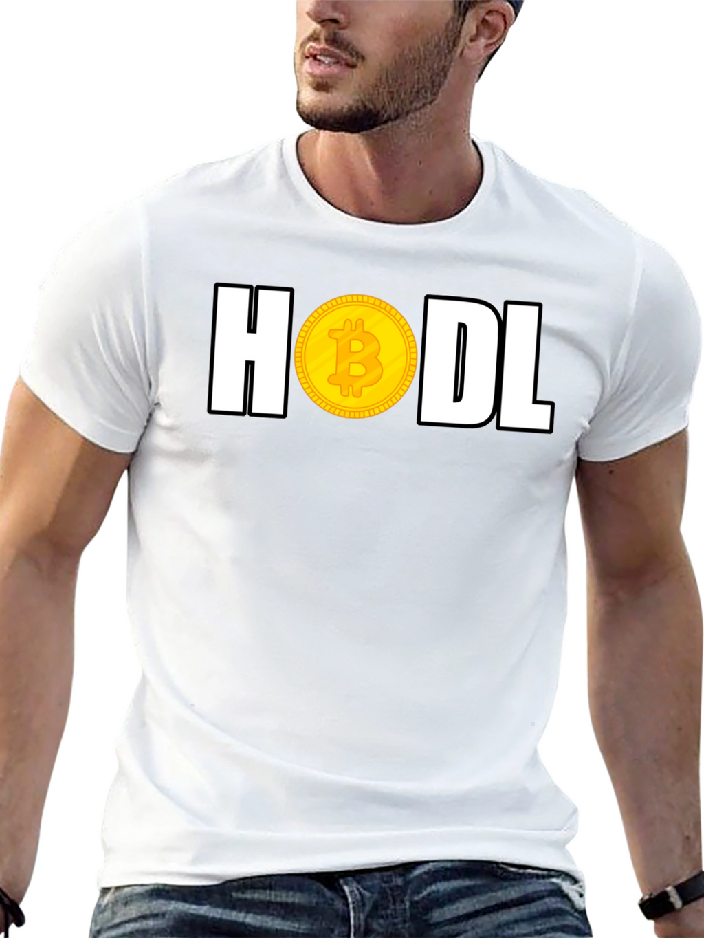 HODL Bitcoin T-Shirt Crypto Currency Tee