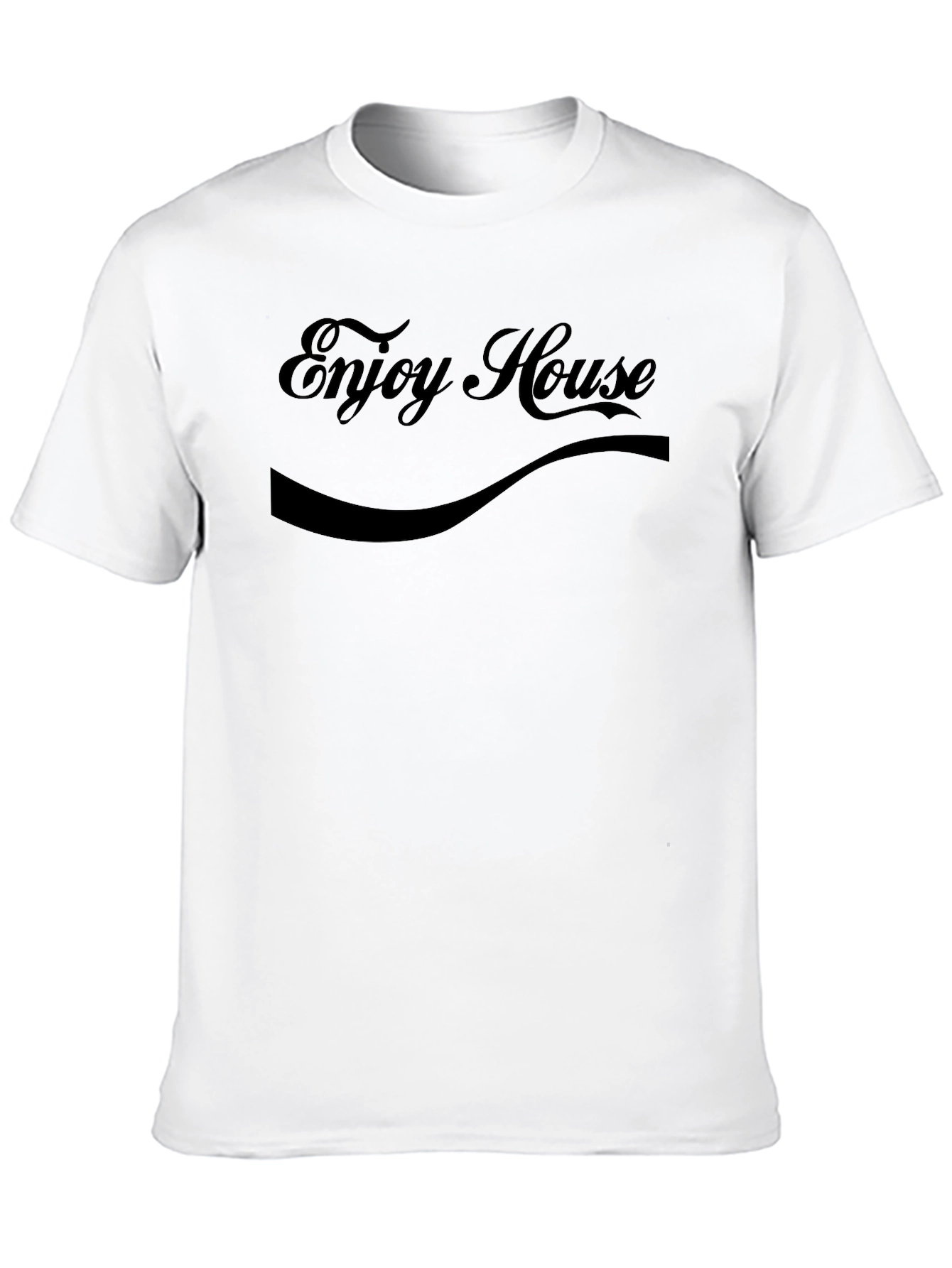 Enjoy House Black Graphic Tee