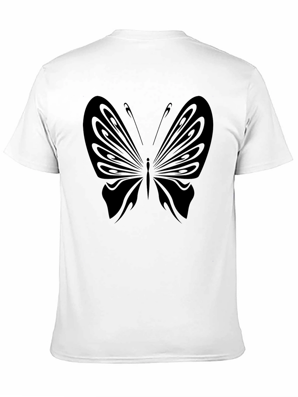 Black Butterfly Graphic Tee - Stylish Mens T-Shirt