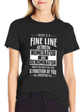 Fine Line Numerator & Denominator Graphic Tee