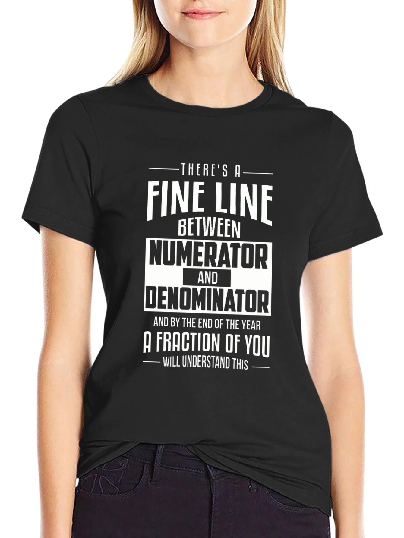 Fine Line Numerator & Denominator Graphic Tee