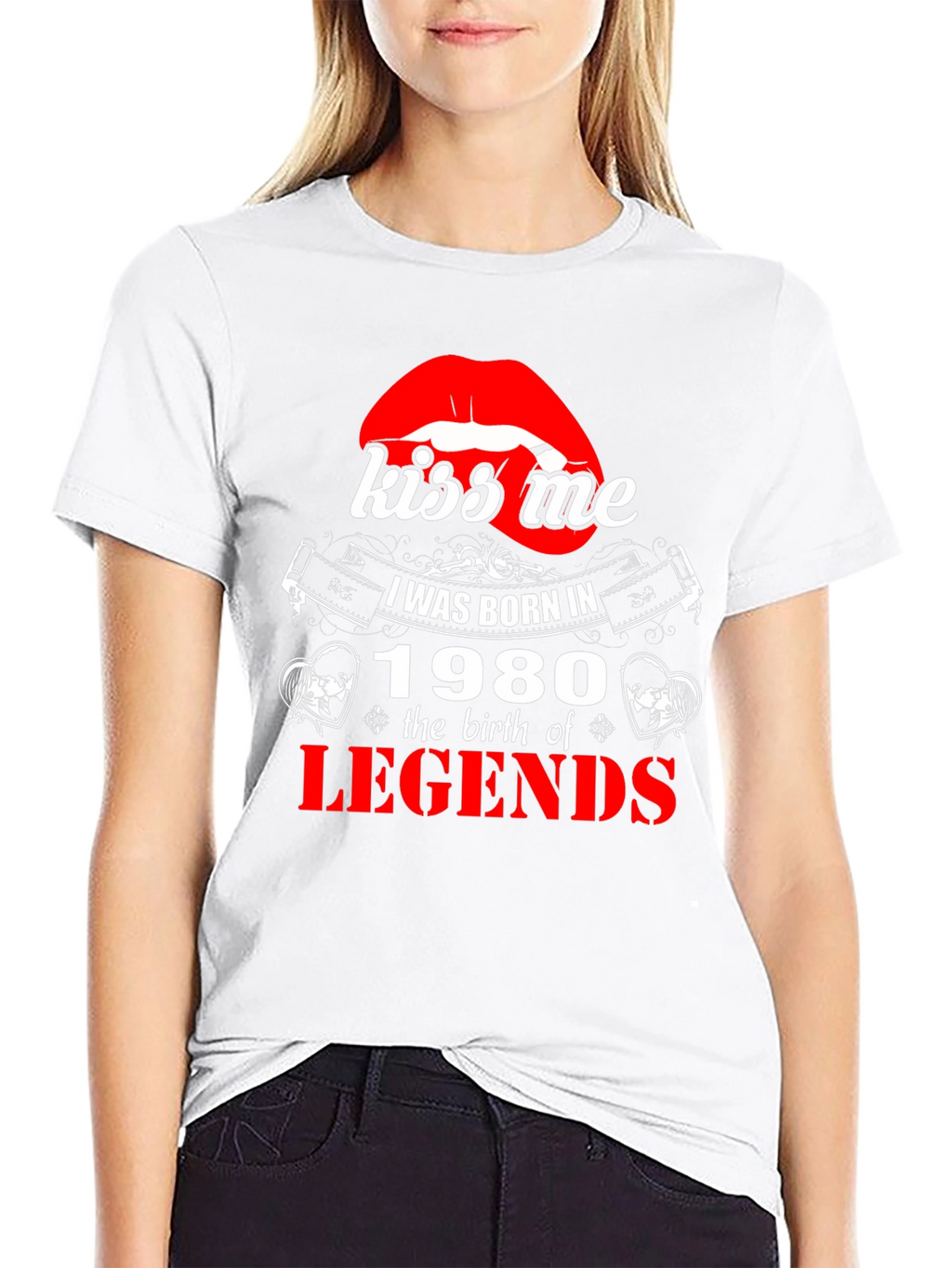 Kiss Me Born in 1980 Legends T-Shirt