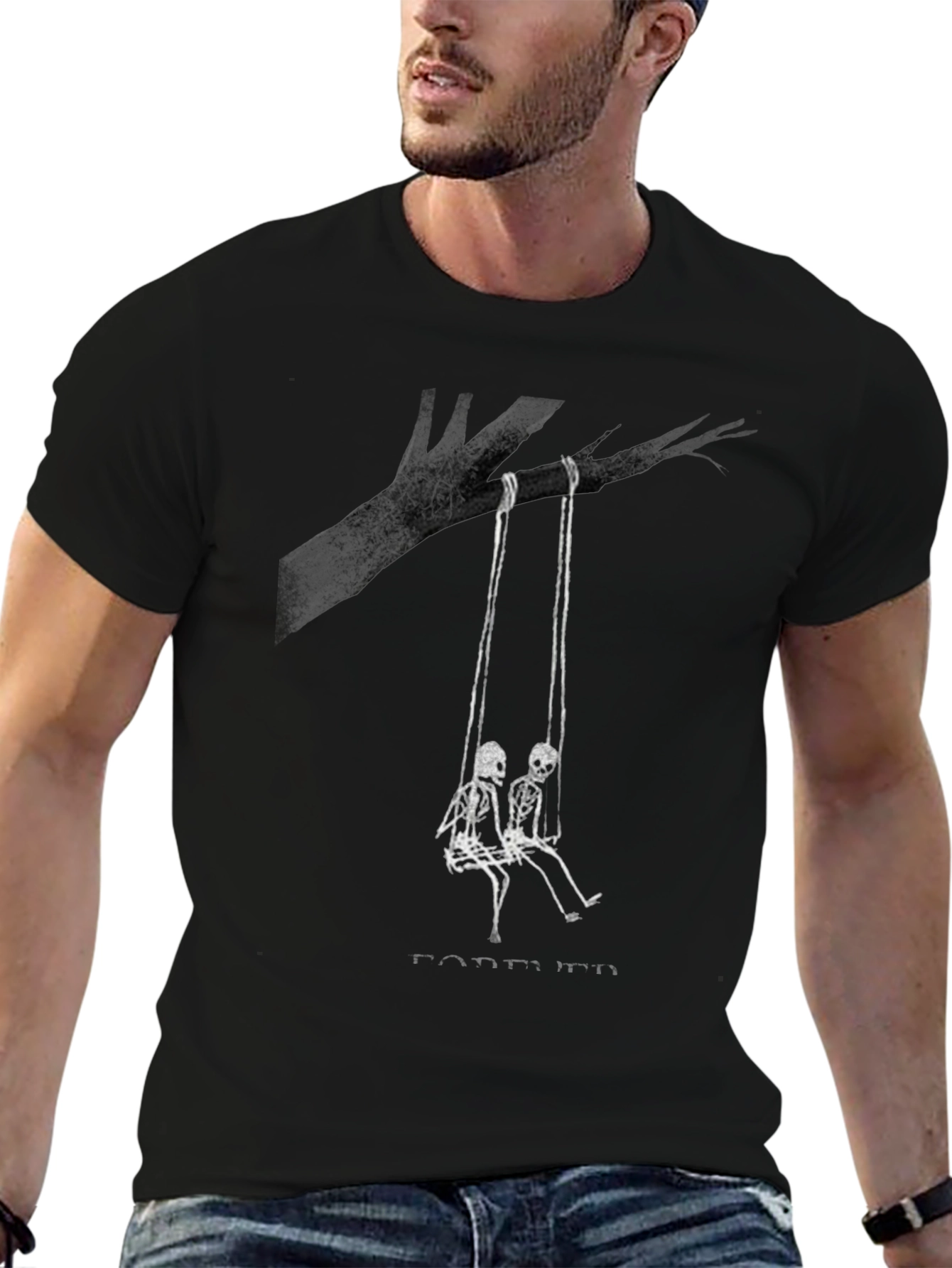Forever Together Skeleton Swing Graphic T-Shirt